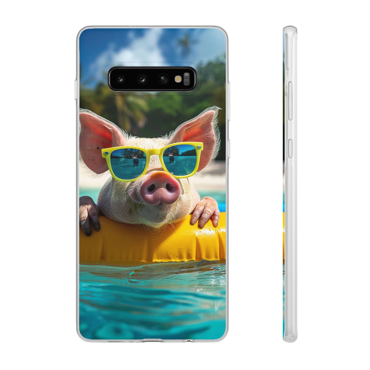 Aruba Summer Beach Pig iPhone & Samsung Flexi Cases