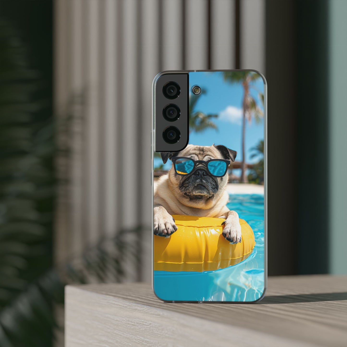 Aruba Pug Summer Option #2 iPhone & Samsung Flexi Cases