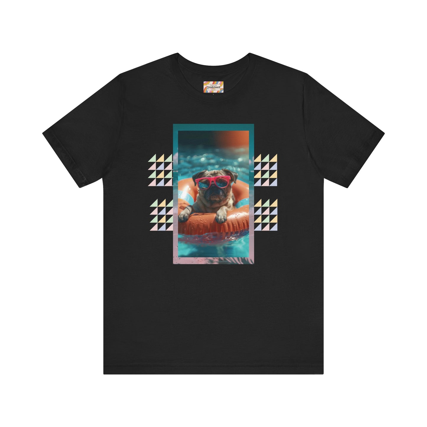 Beach Pug Unisex Short Sleeve Tee