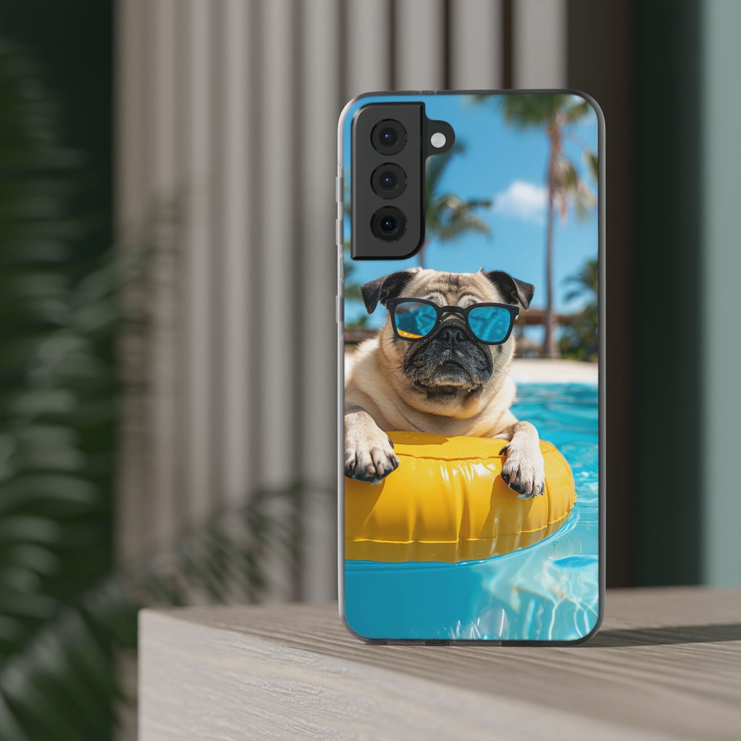 Aruba Pug Summer Option #2 iPhone & Samsung Flexi Cases