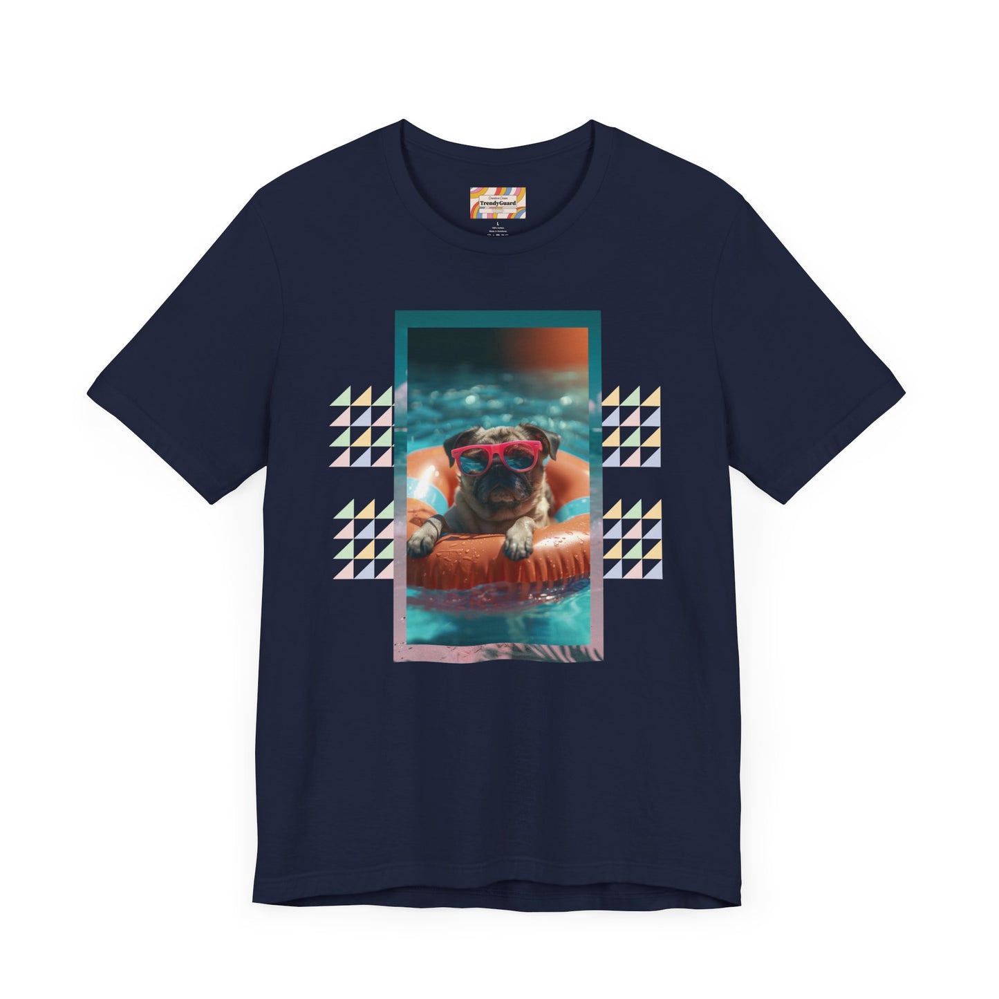 Beach Pug Unisex Short Sleeve Tee