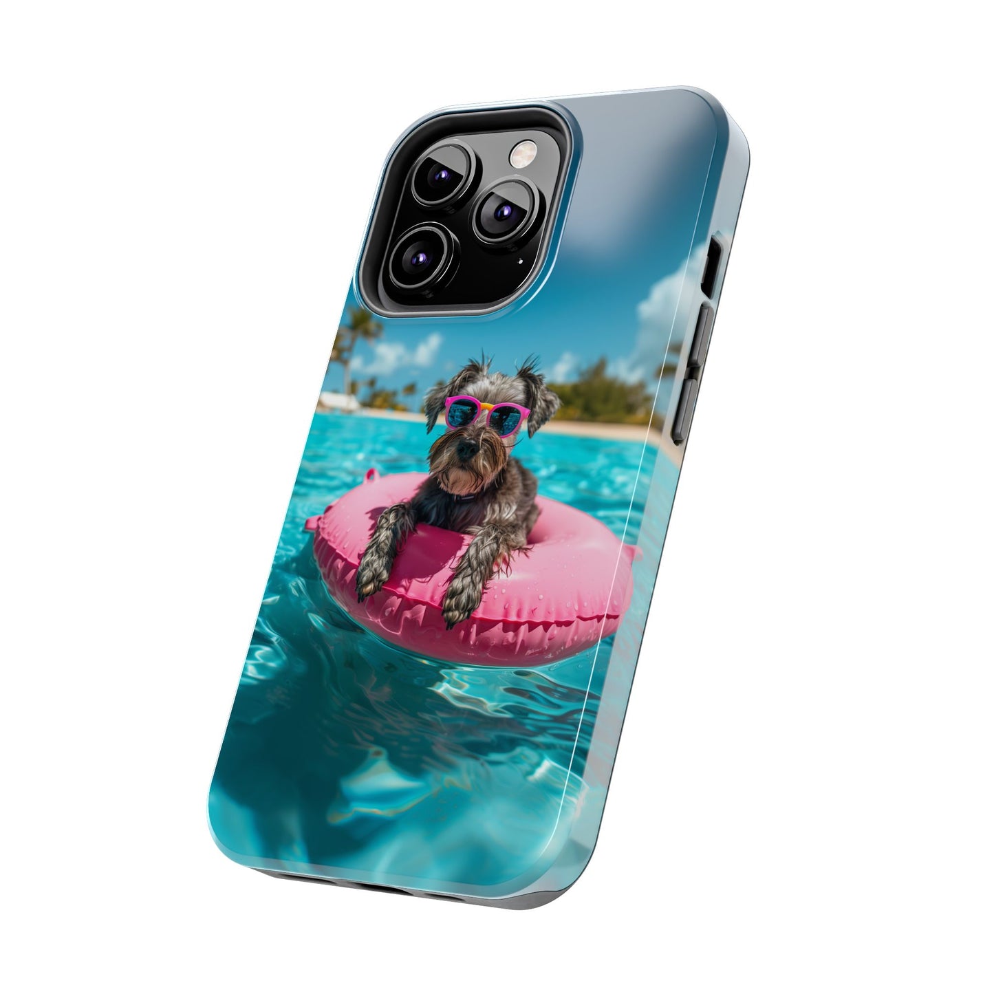 Schnauzer Summer Beach Tough iPhone & Samsung Cases