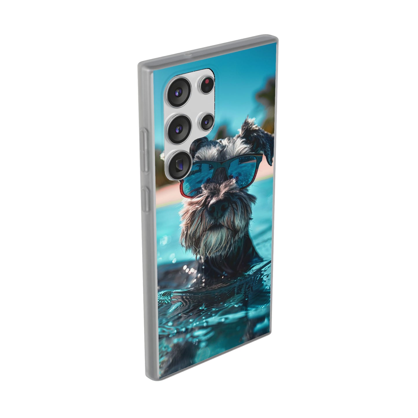Aruba Schnauzer Option #2 Summer Beach iPhone & Samsung Flexi Cases