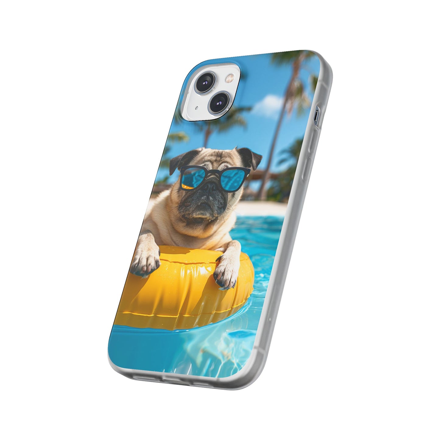 Aruba Pug Summer Option #2 iPhone & Samsung Flexi Cases