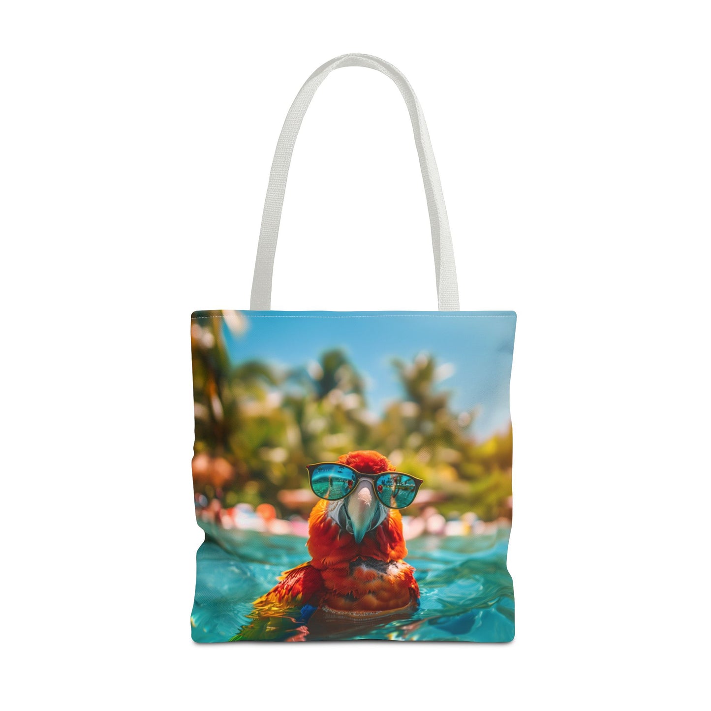 Summer Parrot Beach Tote Bag