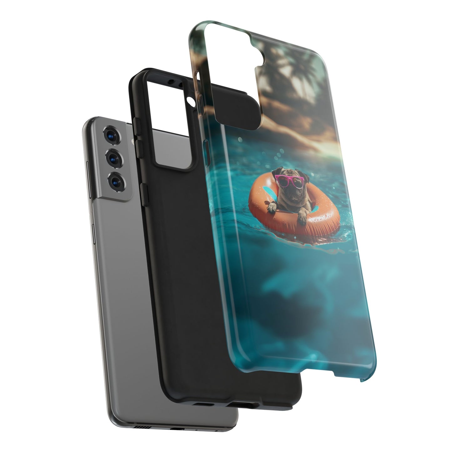 Pug Summer Tough iPhone & Samsung Cases