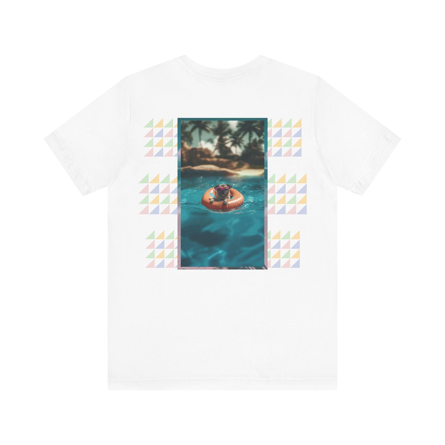 Beach Pug Unisex Short Sleeve Tee