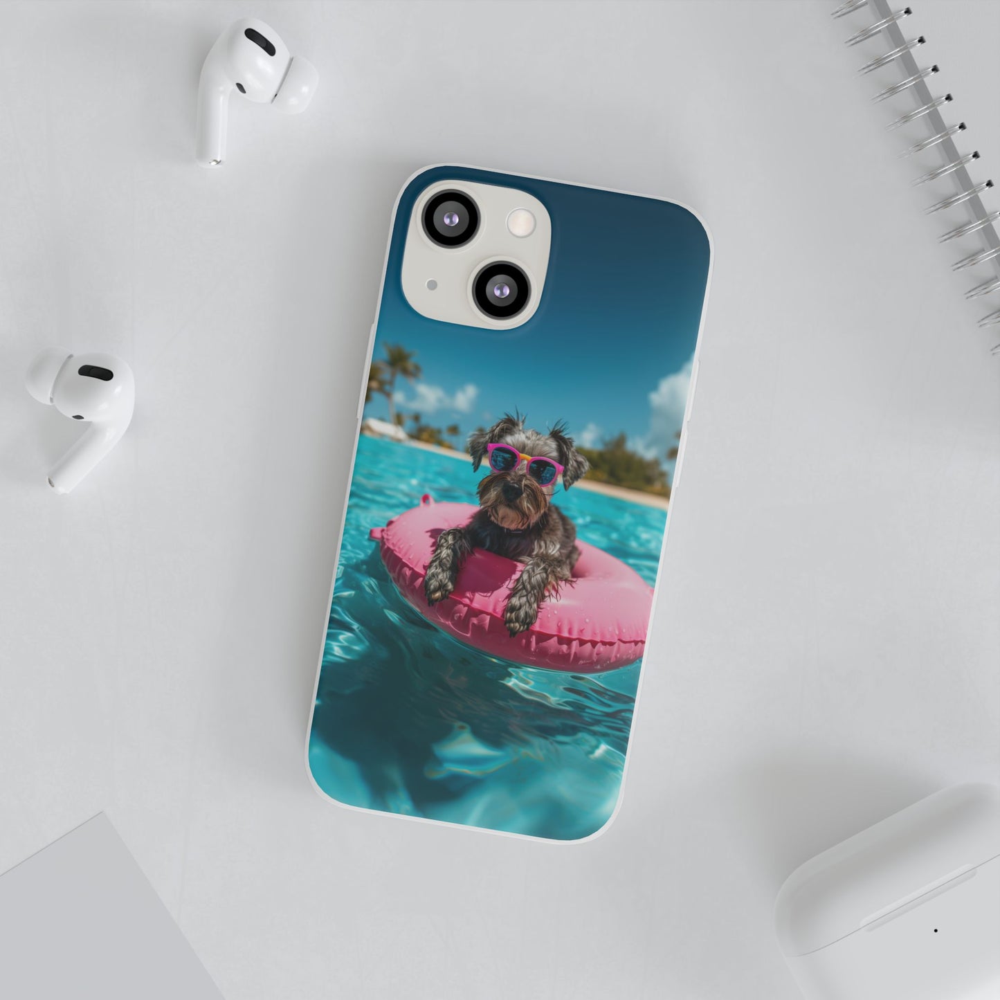 Aruba Schnauzer Summer Beach iPhone & Samsung Flexi Cases
