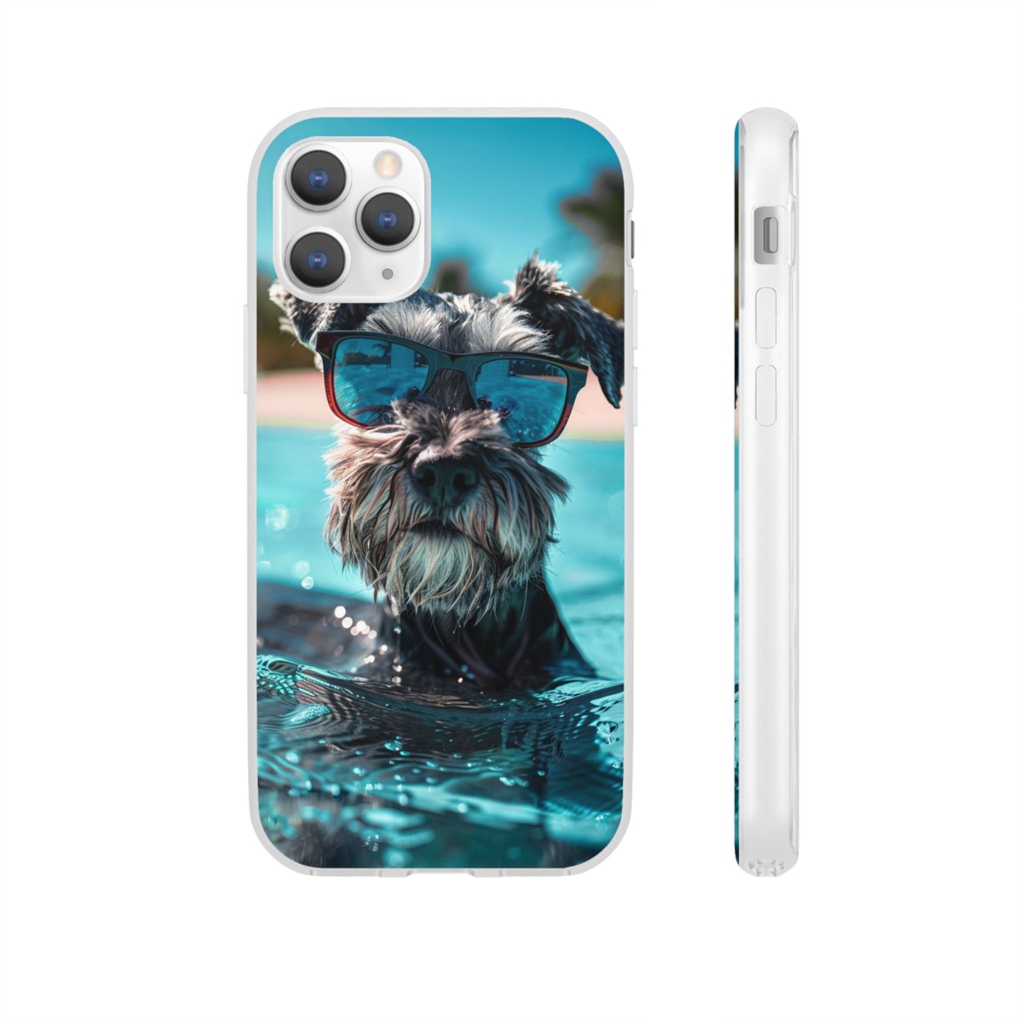 Aruba Schnauzer Option #2 Summer Beach iPhone & Samsung Flexi Cases