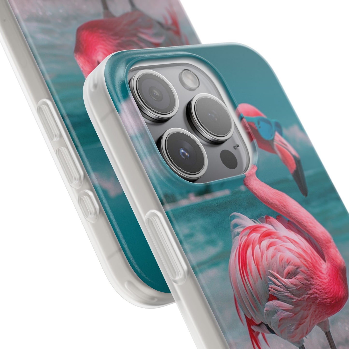 Aruba Beach Flamingo iPhone & Samsung Flexi Cases
