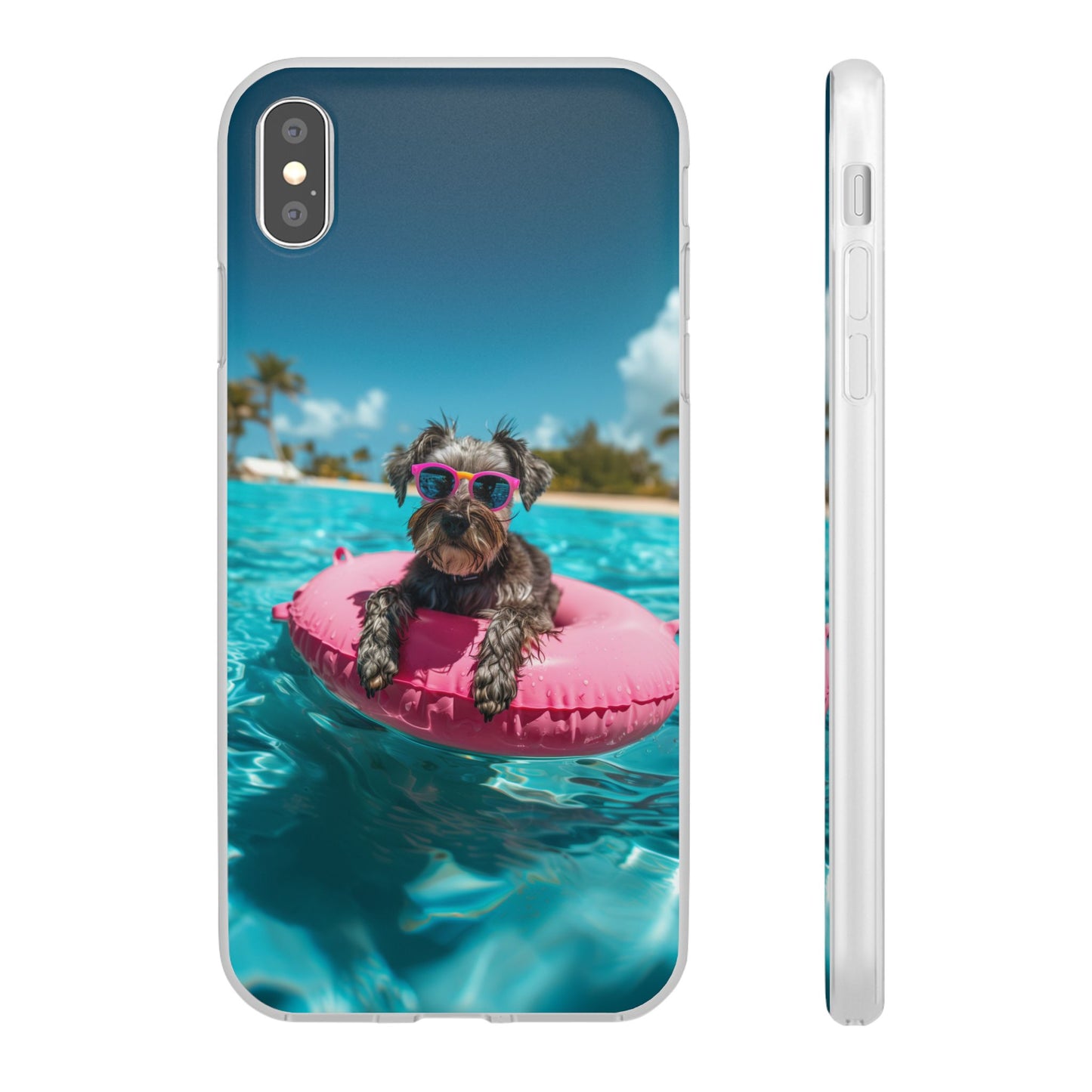 Aruba Schnauzer Summer Beach iPhone & Samsung Flexi Cases
