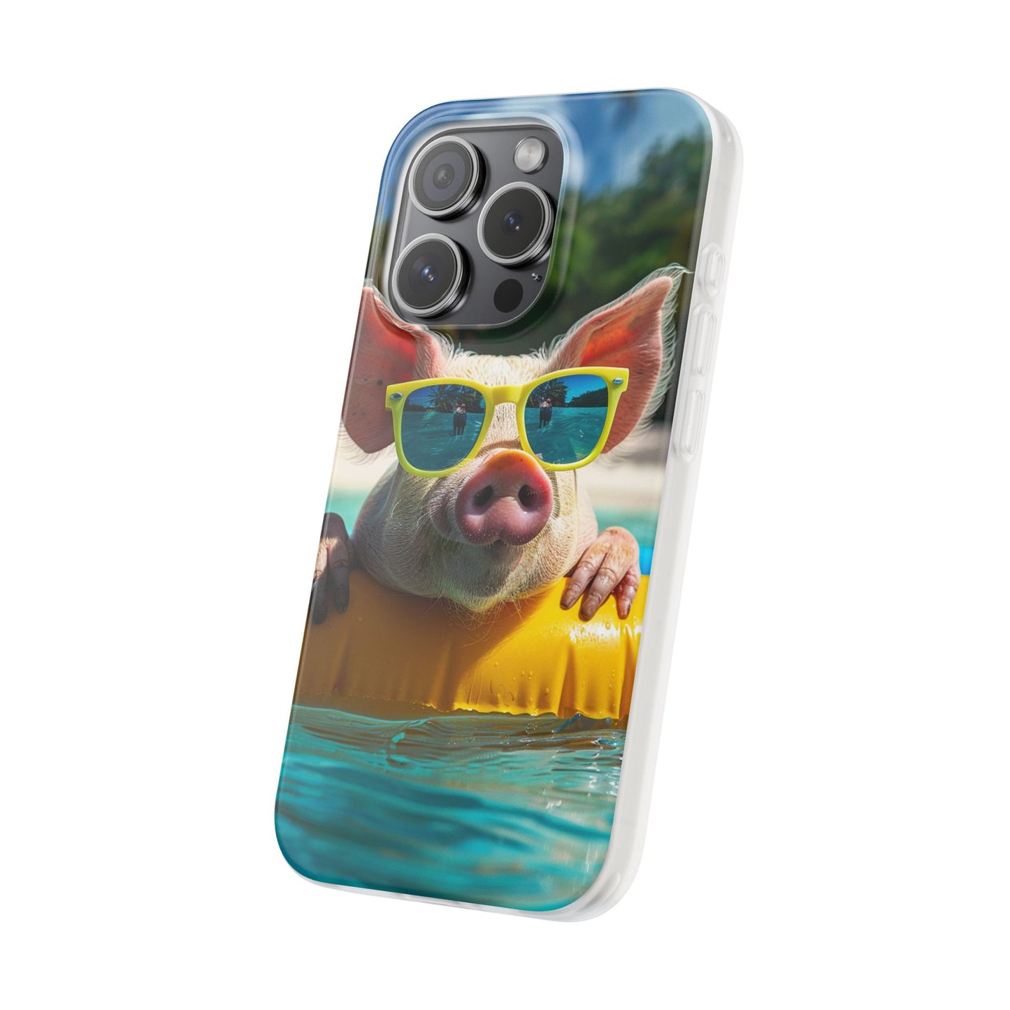 Aruba Summer Beach Pig iPhone & Samsung Flexi Cases