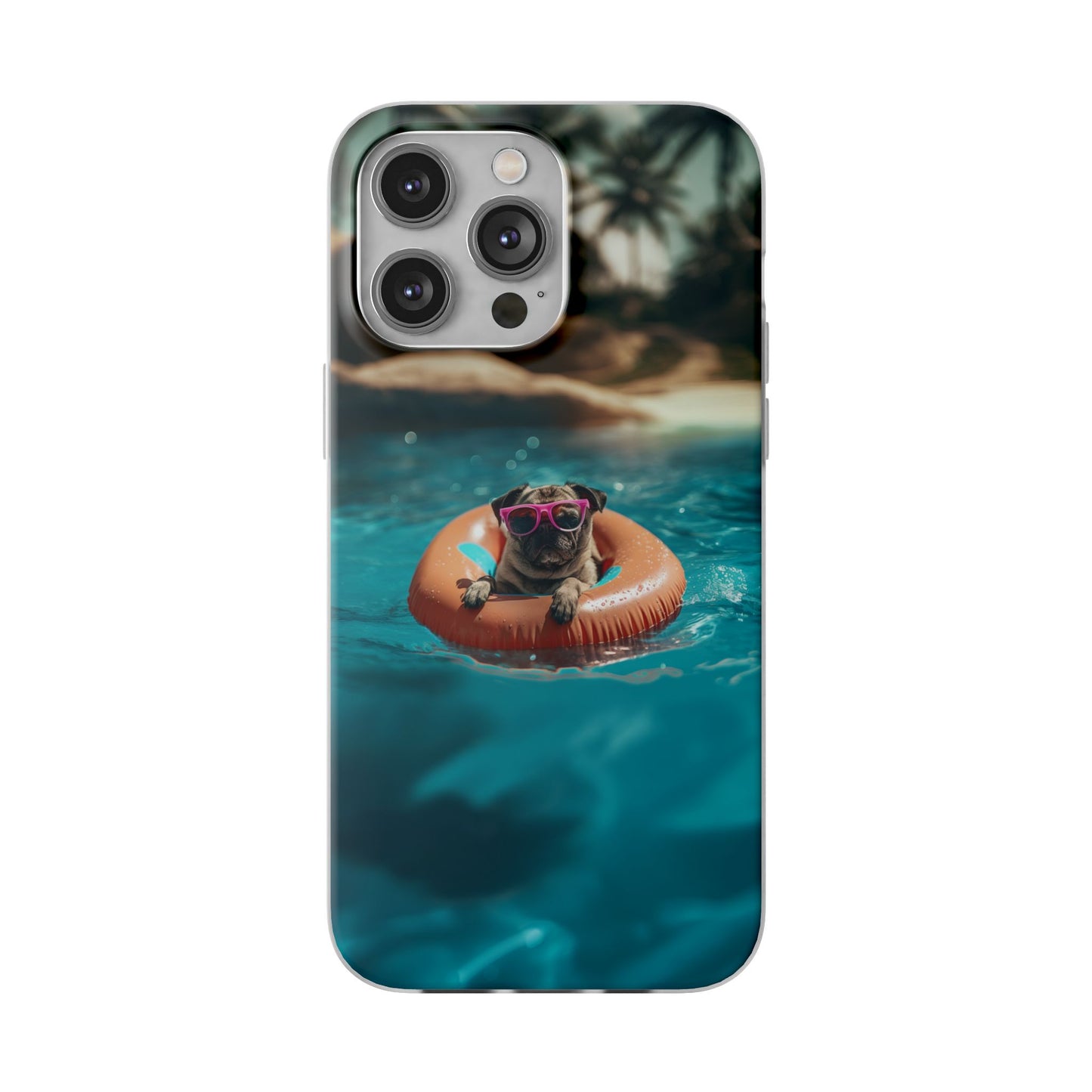 Pug Summer iPhone & Samsung Flexi Cases