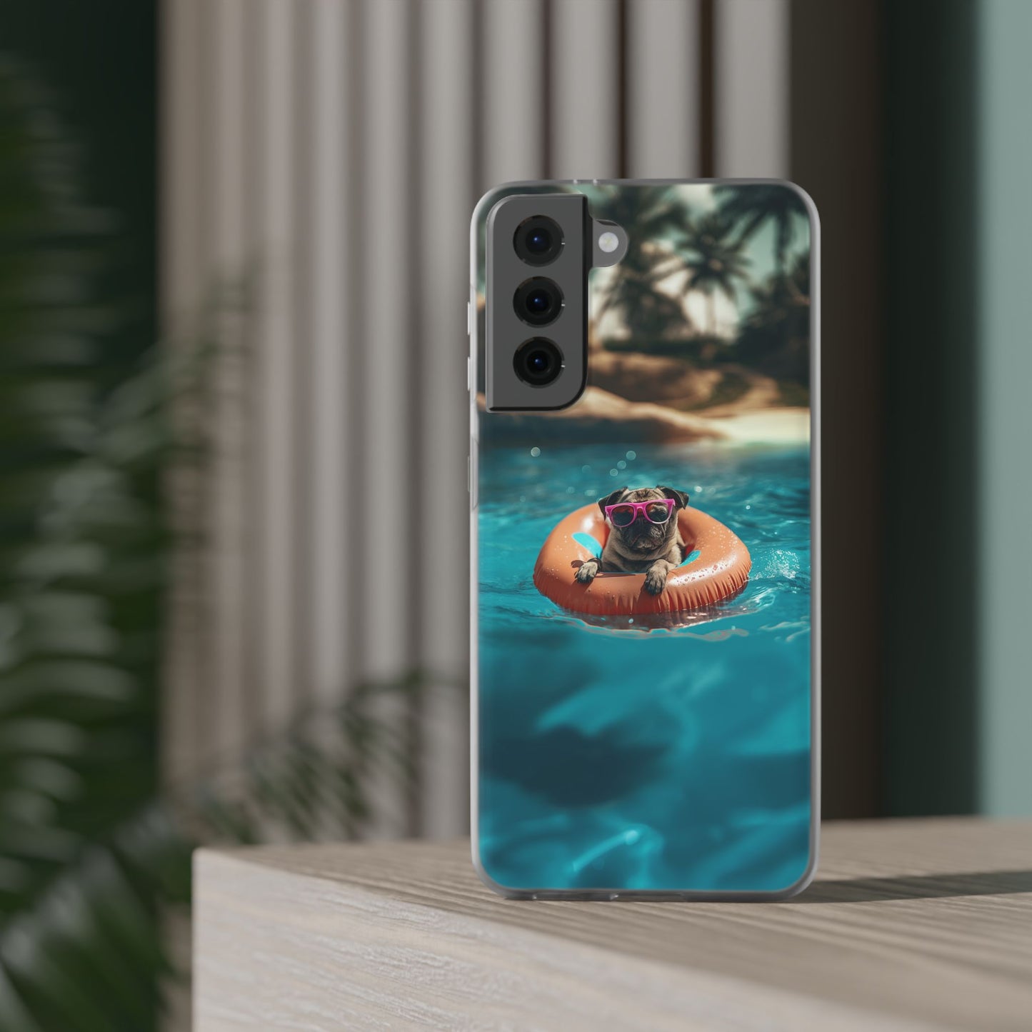 Pug Summer iPhone & Samsung Flexi Cases