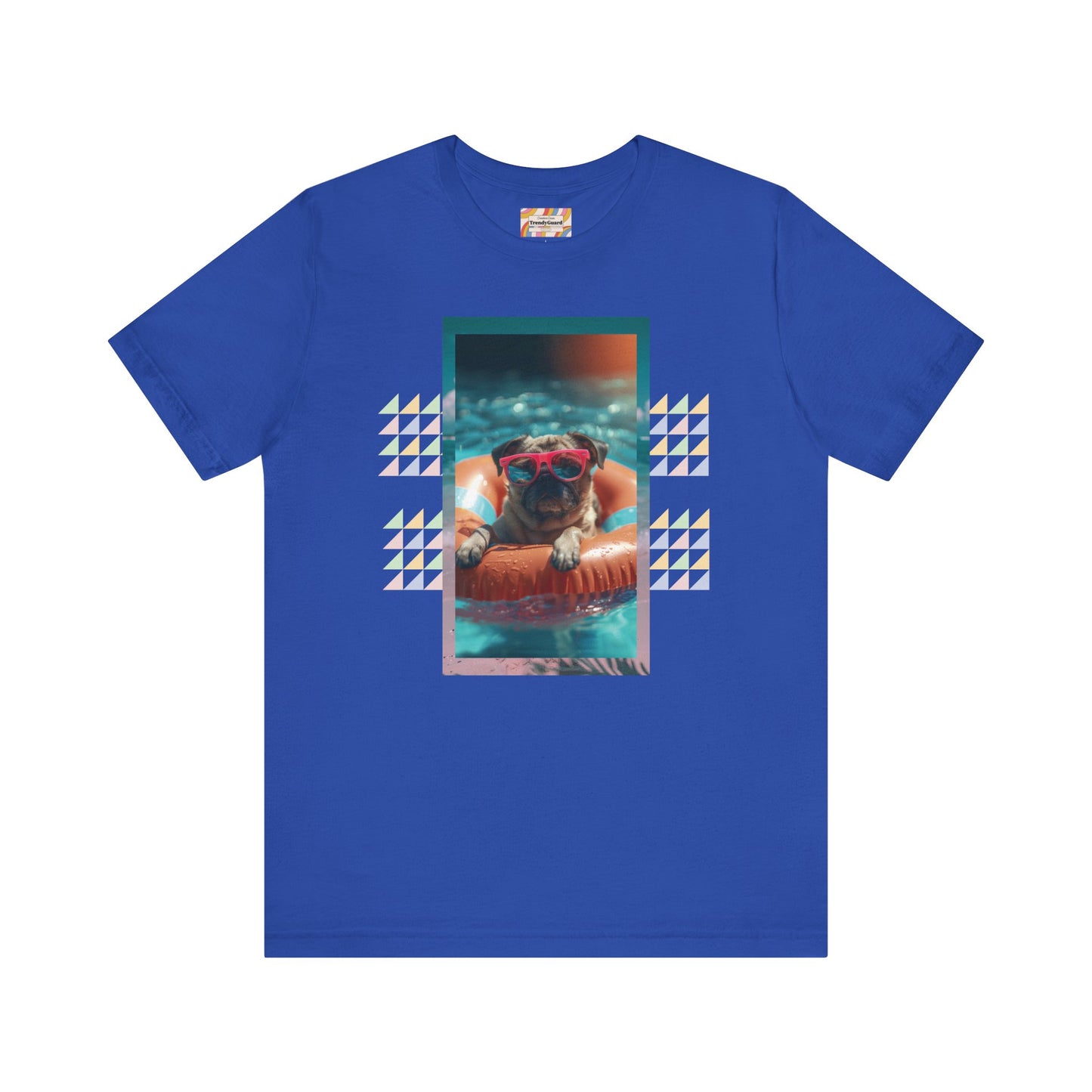 Beach Pug Unisex Short Sleeve Tee