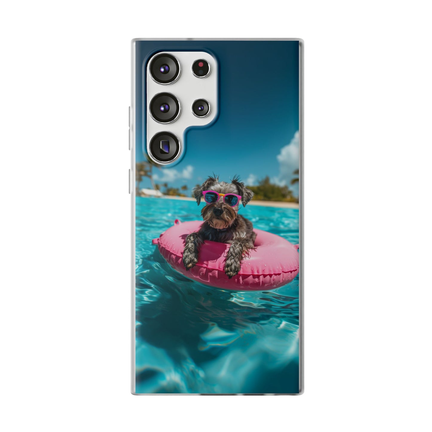 Aruba Schnauzer Summer Beach iPhone & Samsung Flexi Cases