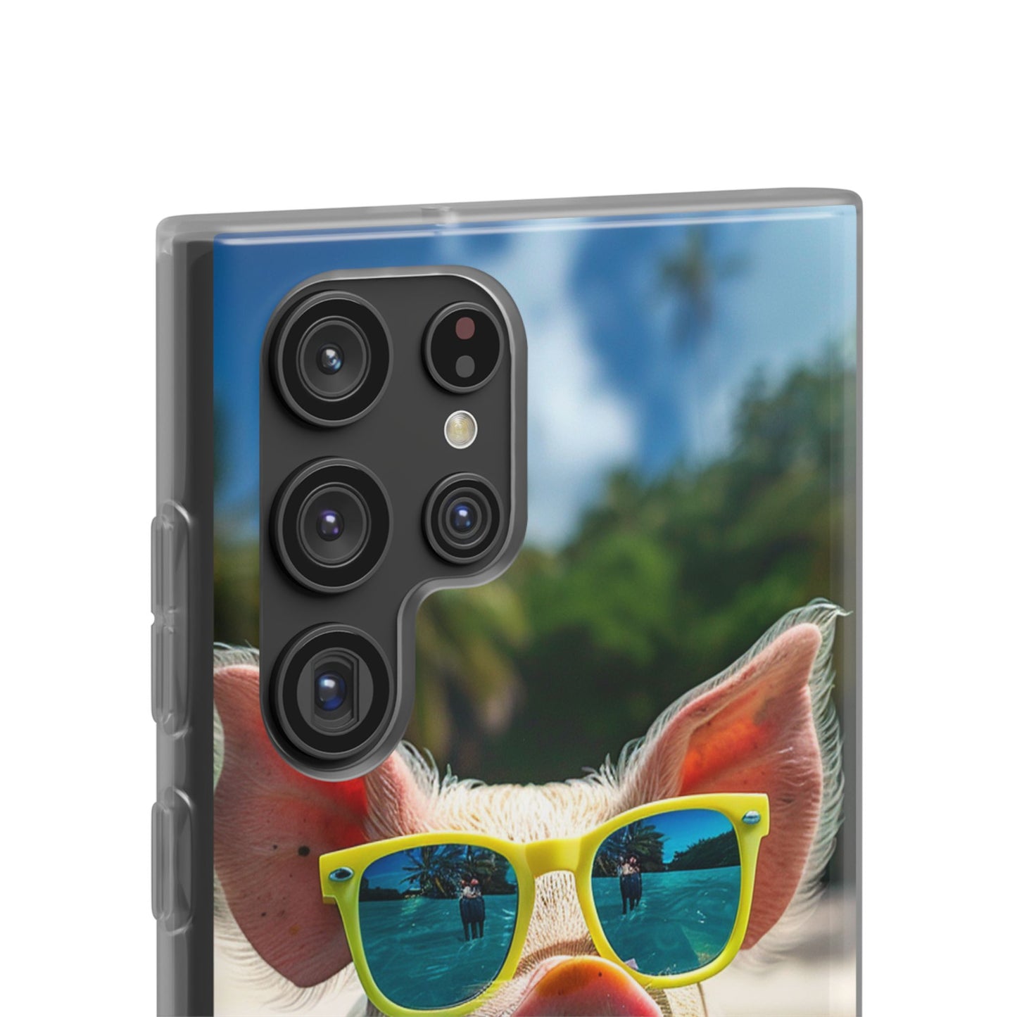 Aruba Summer Beach Pig iPhone & Samsung Flexi Cases