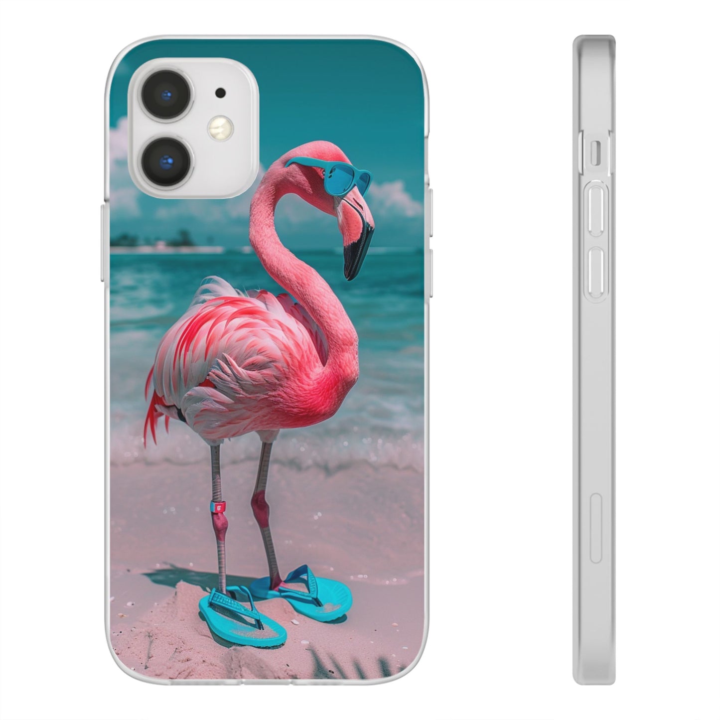 Aruba Beach Flamingo iPhone & Samsung Flexi Cases