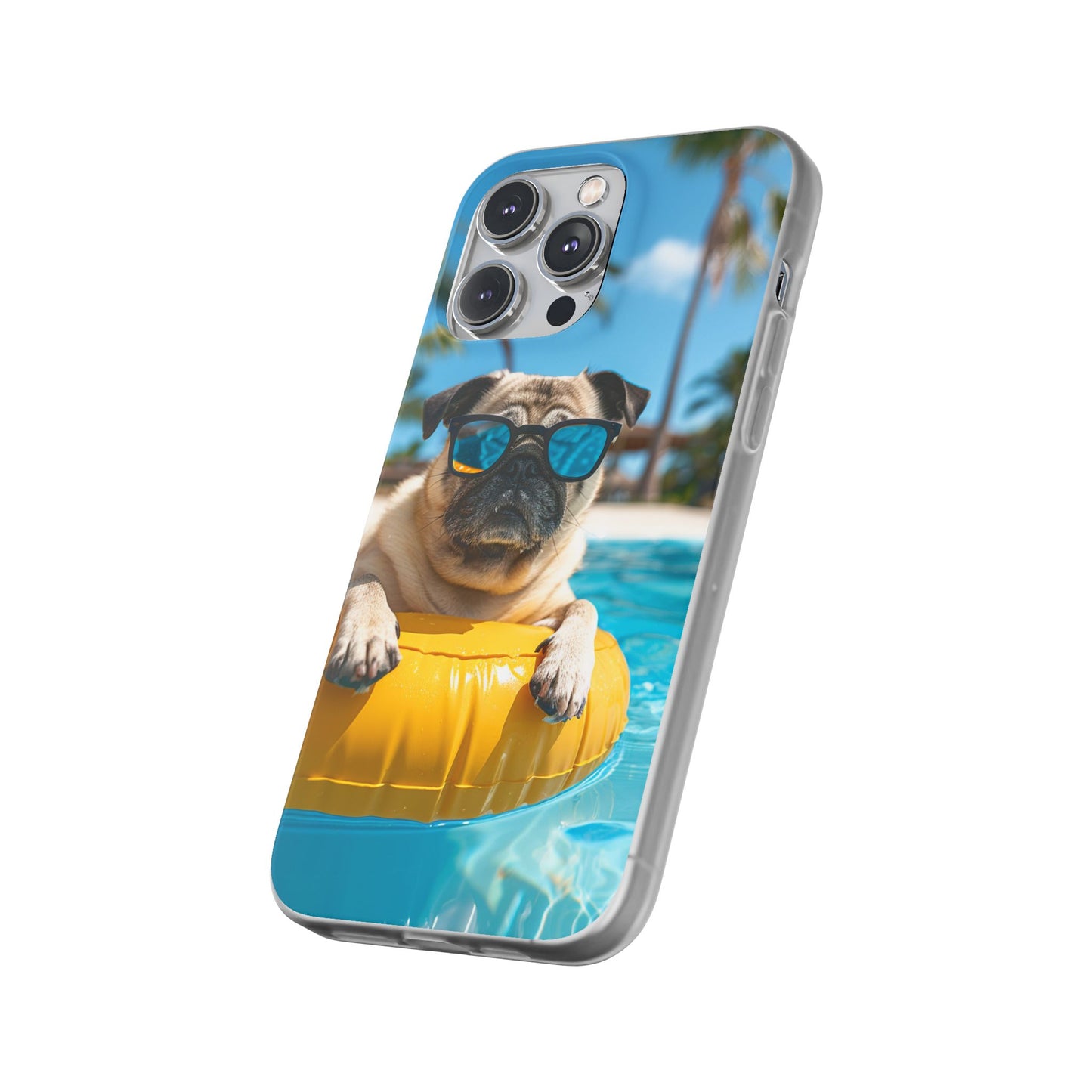 Aruba Pug Summer Option #2 iPhone & Samsung Flexi Cases