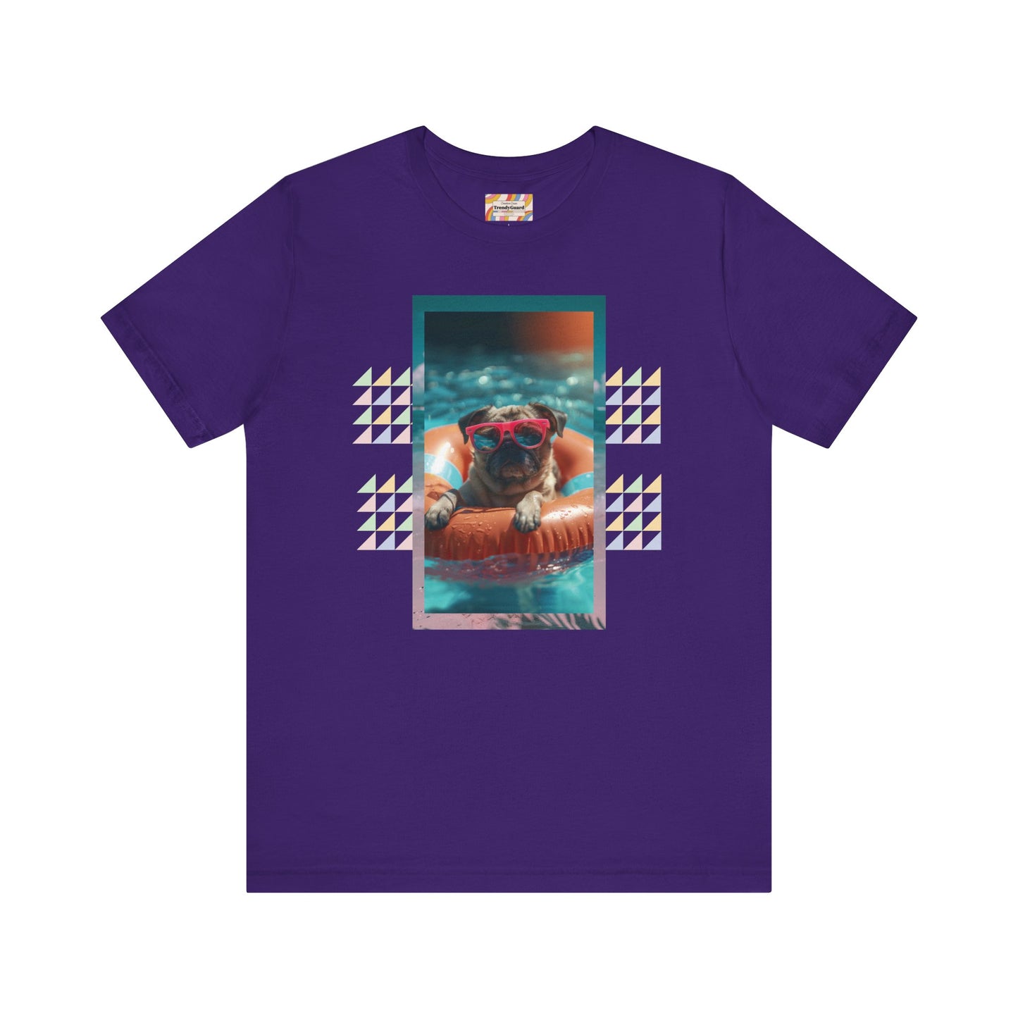 Beach Pug Unisex Short Sleeve Tee