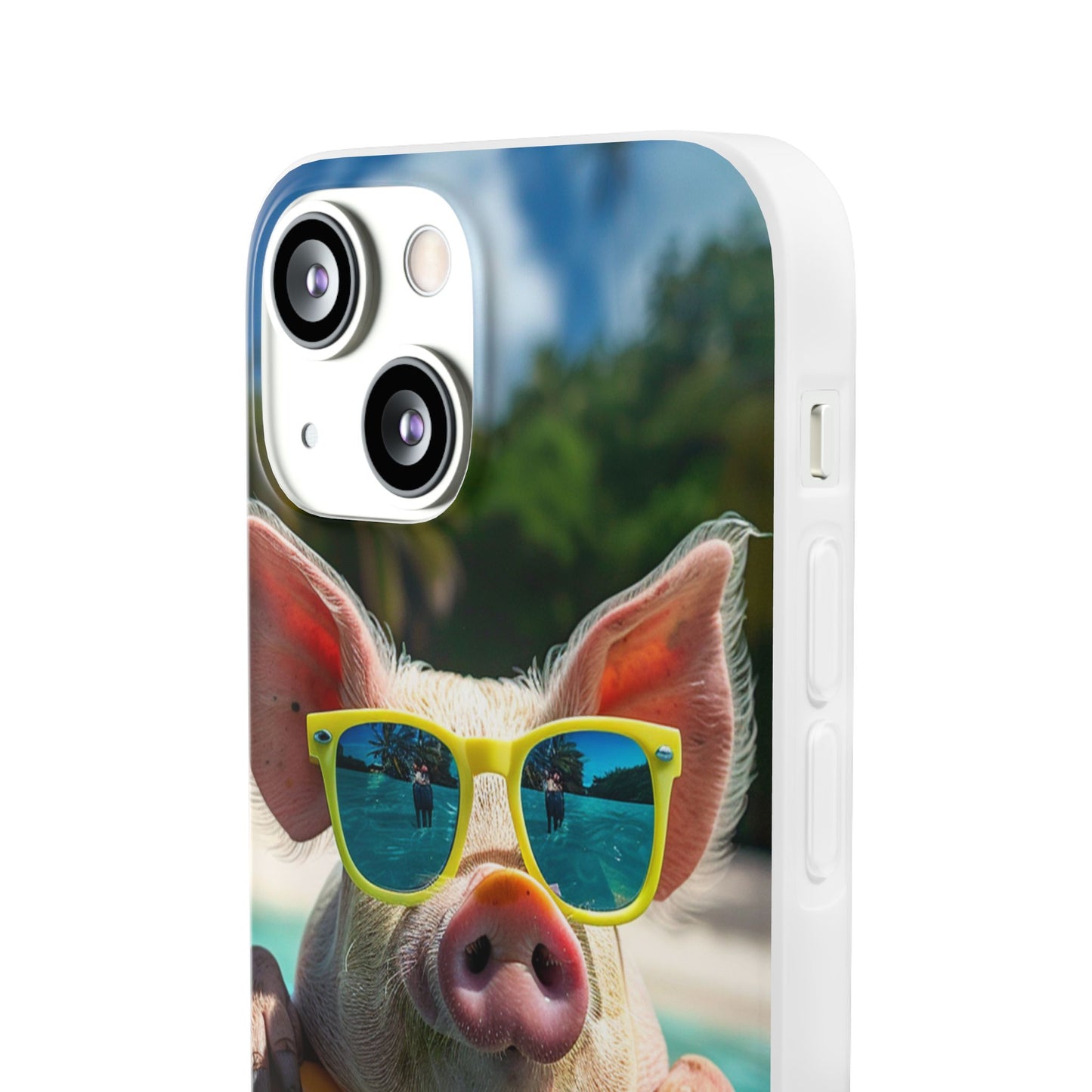 Aruba Summer Beach Pig iPhone & Samsung Flexi Cases
