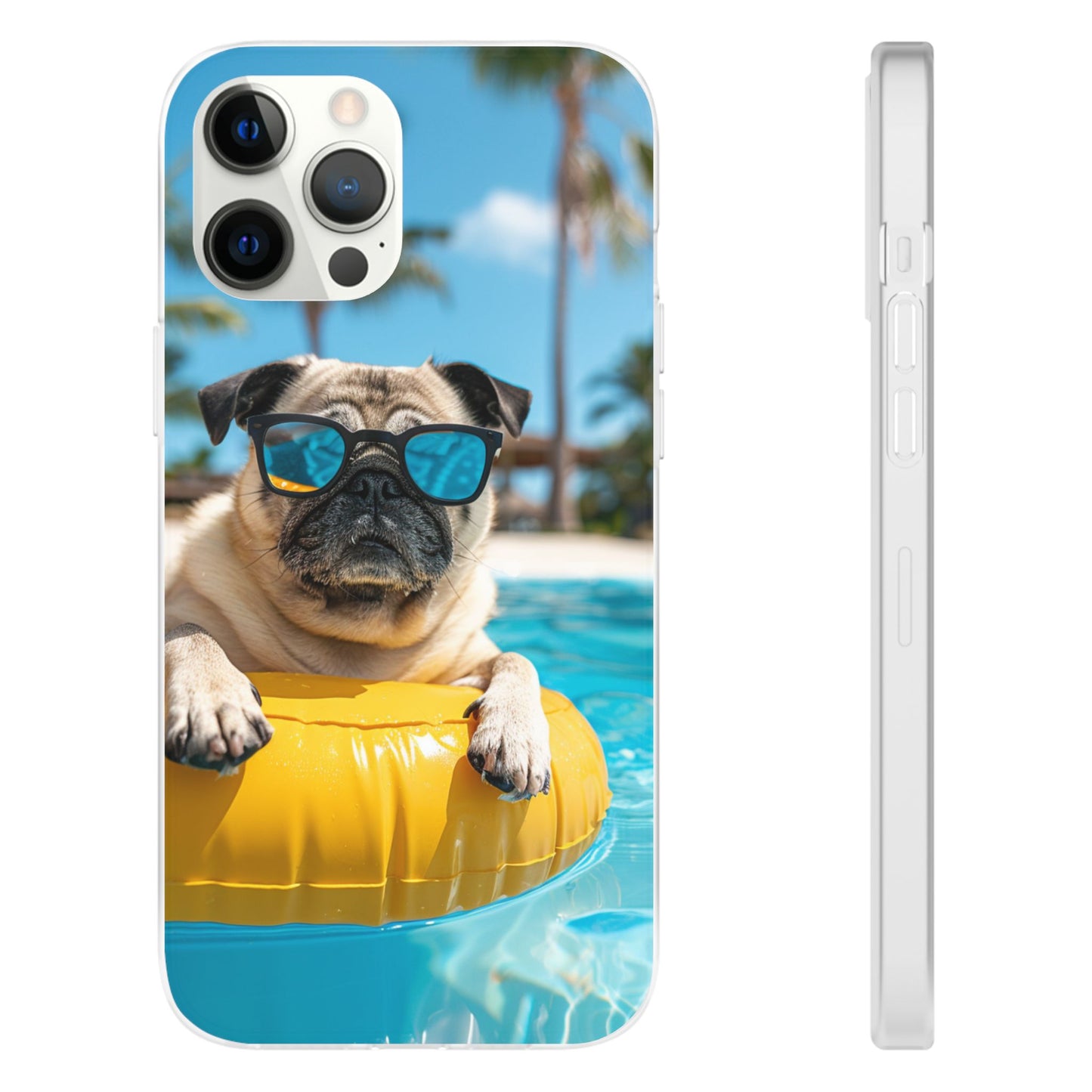 Aruba Pug Summer Option #2 iPhone & Samsung Flexi Cases