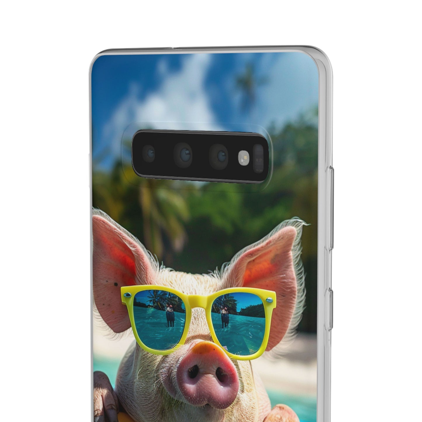 Aruba Summer Beach Pig iPhone & Samsung Flexi Cases