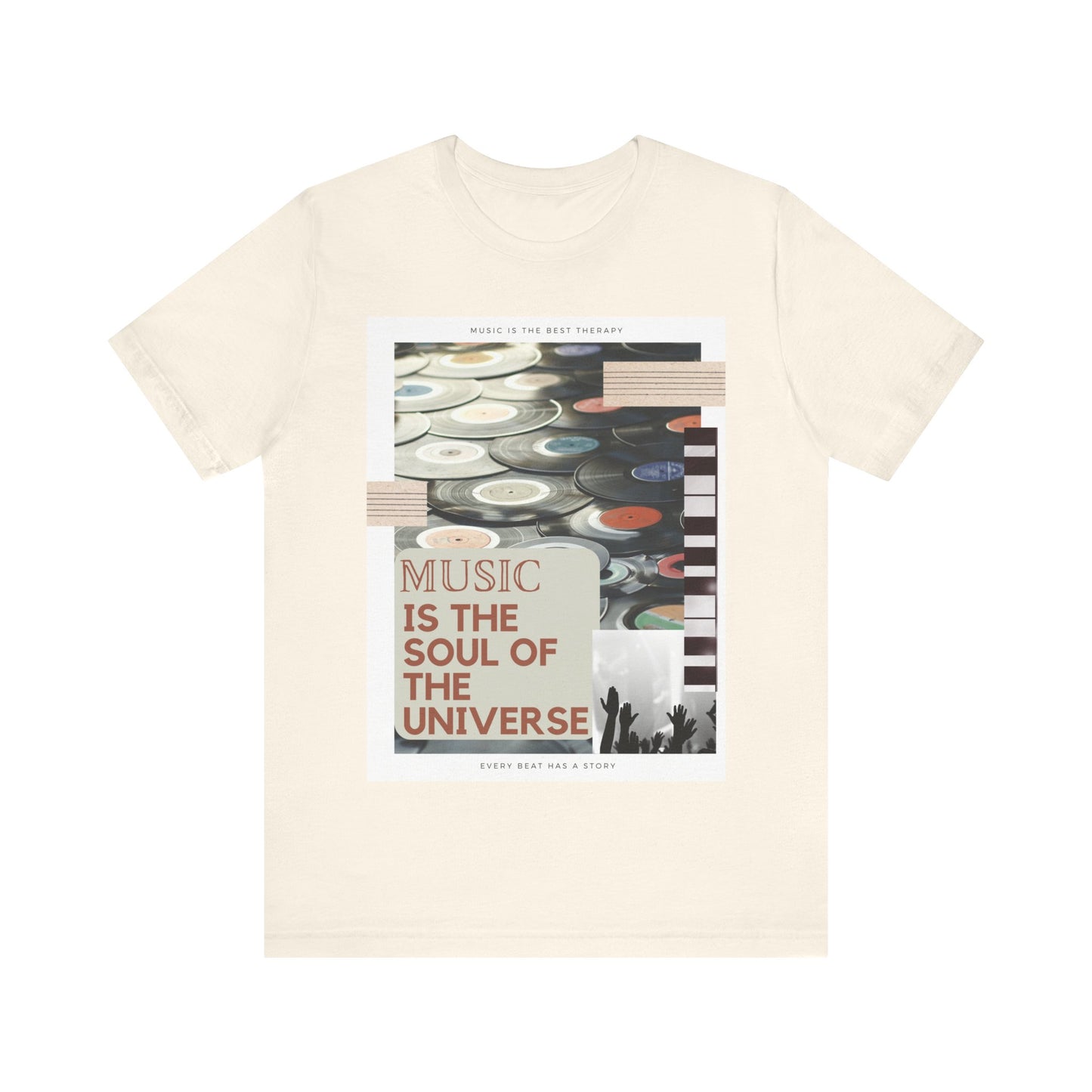 Music Is The Soul Of The Universe Unisex Jersey Short Sleeve Tee