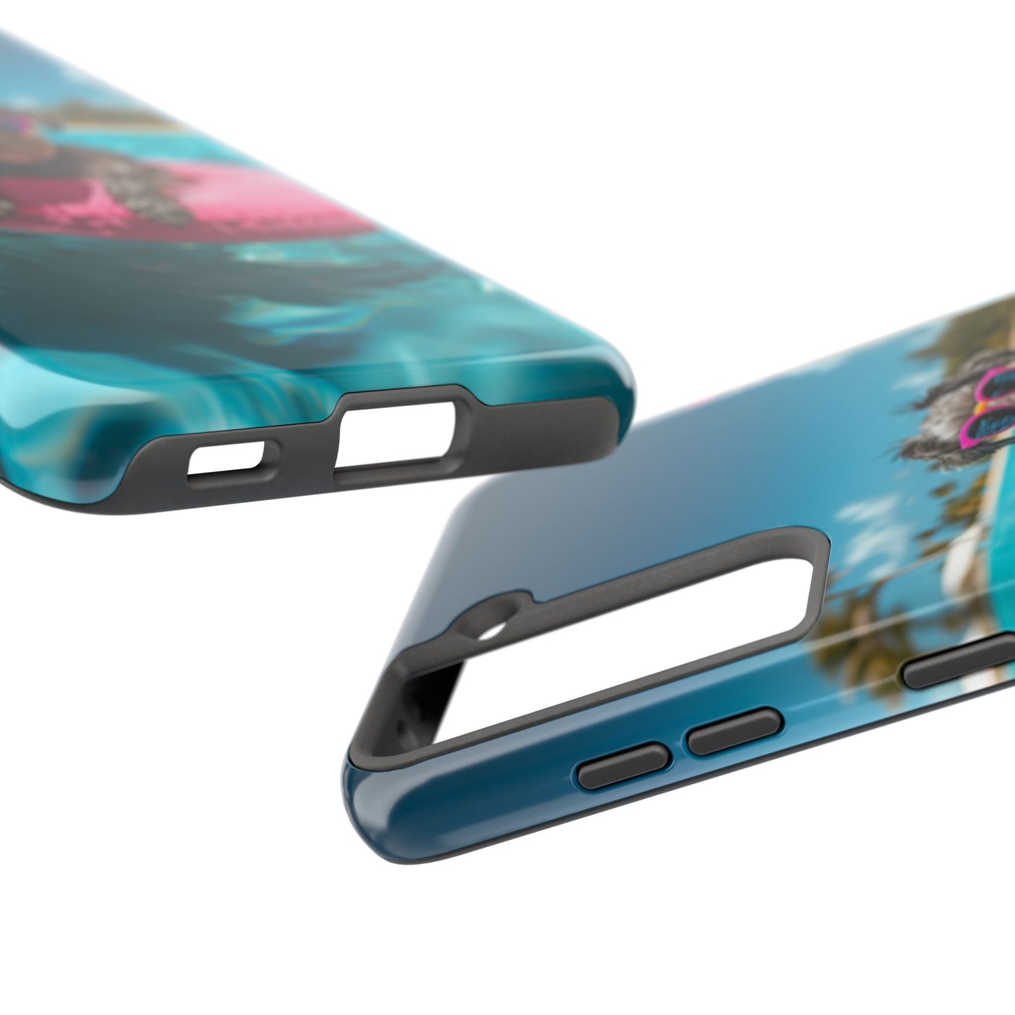 Schnauzer Summer Beach Tough iPhone & Samsung Cases