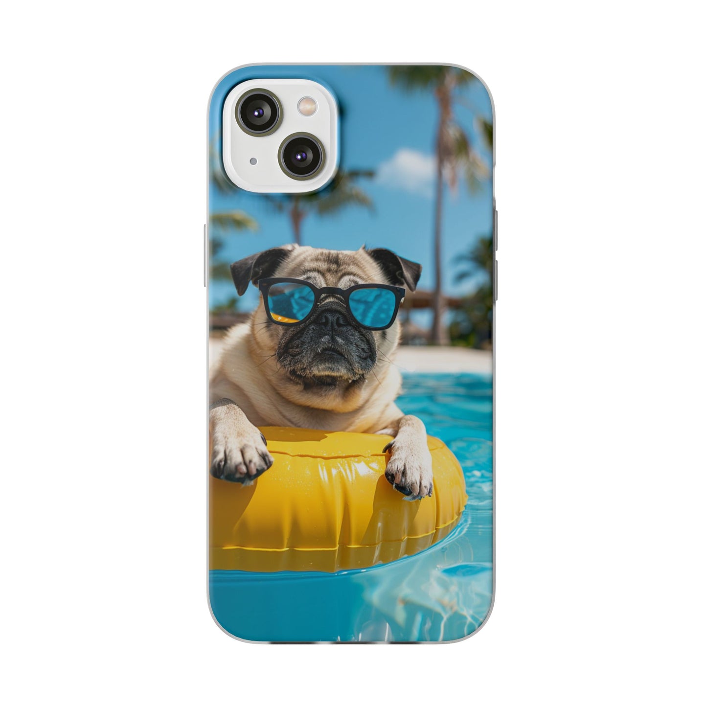Aruba Pug Summer Option #2 iPhone & Samsung Flexi Cases