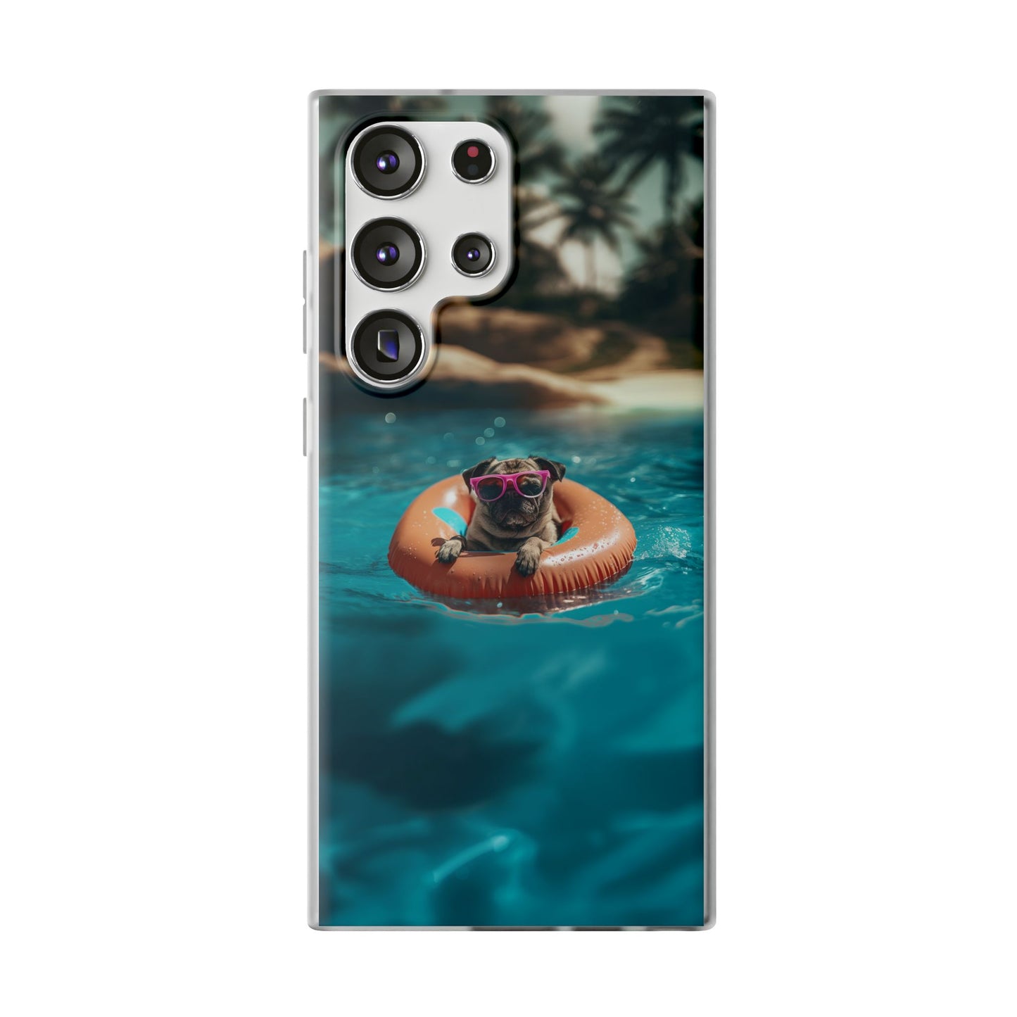 Pug Summer iPhone & Samsung Flexi Cases