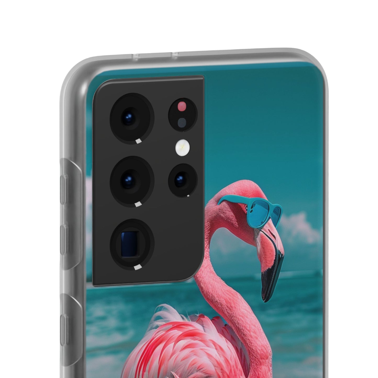 Aruba Beach Flamingo iPhone & Samsung Flexi Cases