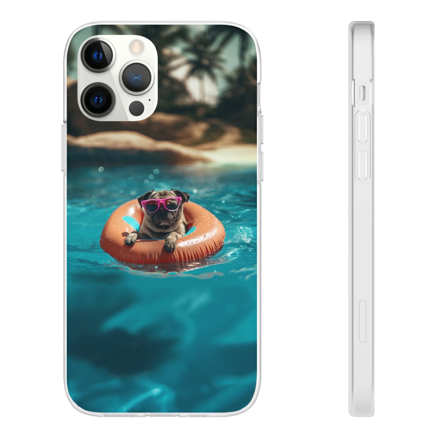 Pug Summer iPhone & Samsung Flexi Cases