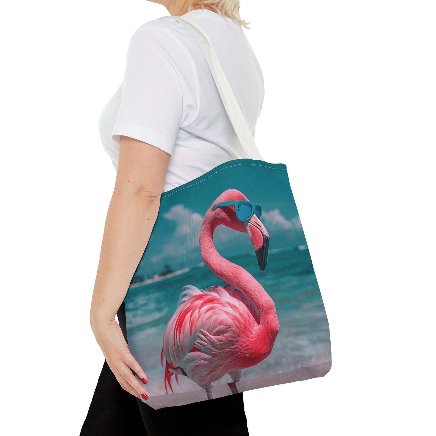 Beach Flamingo Tote Bag