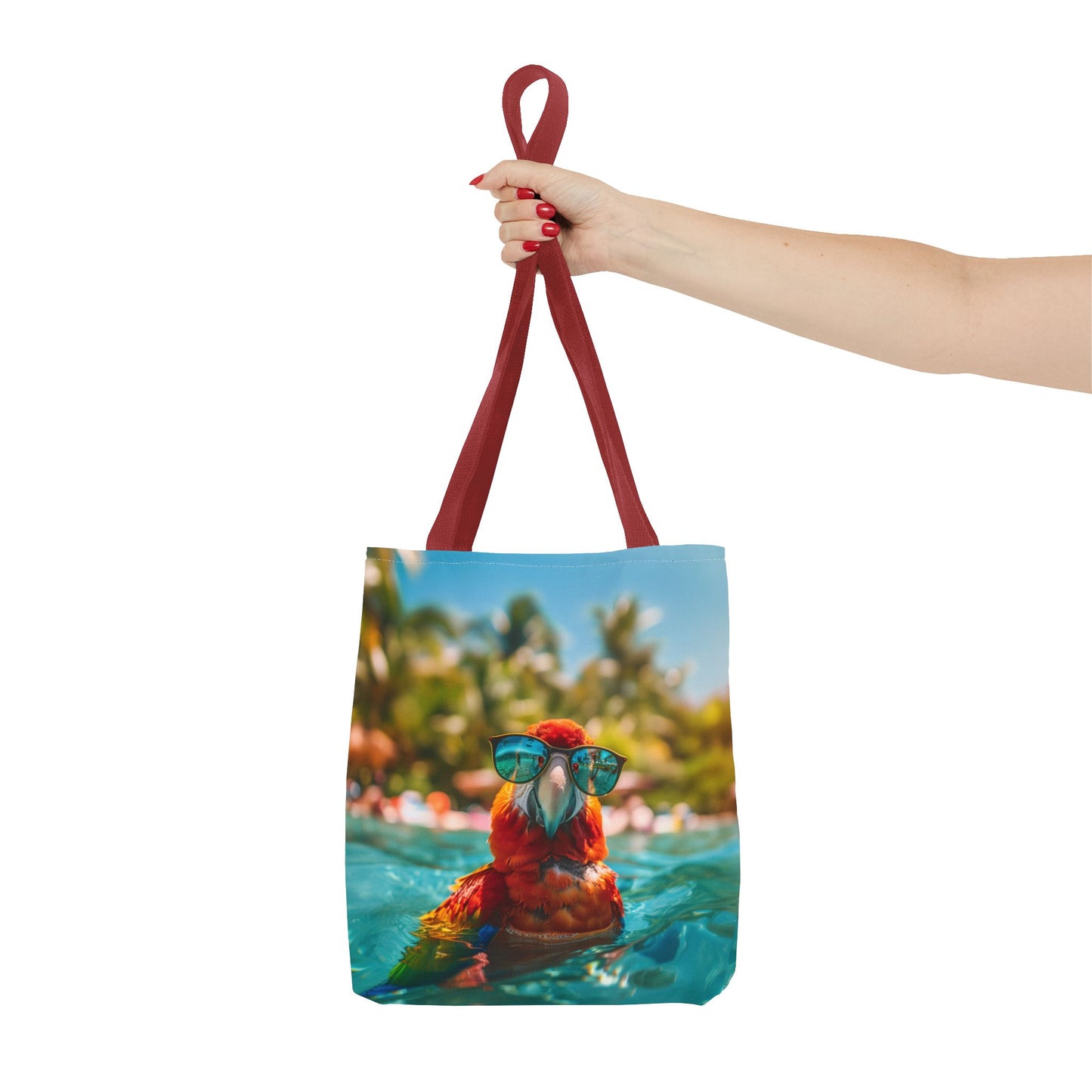 Summer Parrot Beach Tote Bag