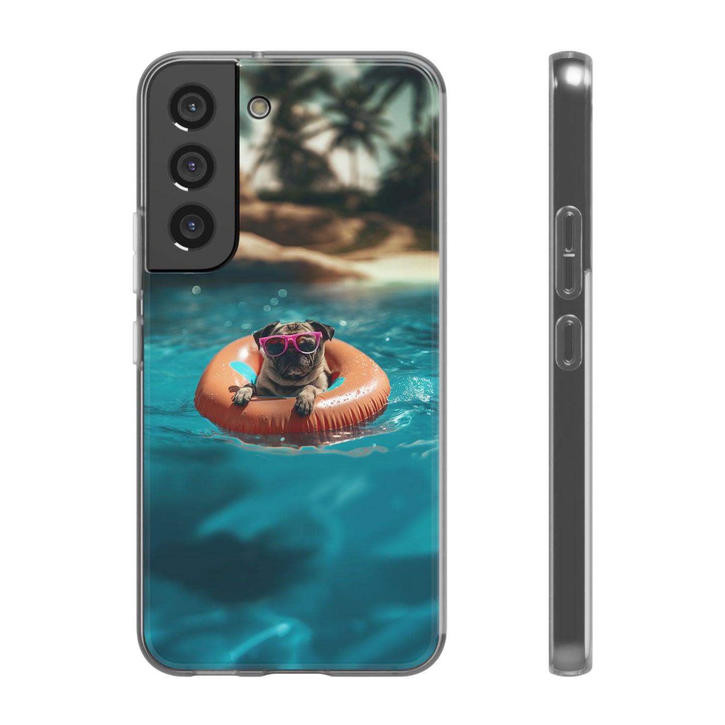 Pug Summer iPhone & Samsung Flexi Cases