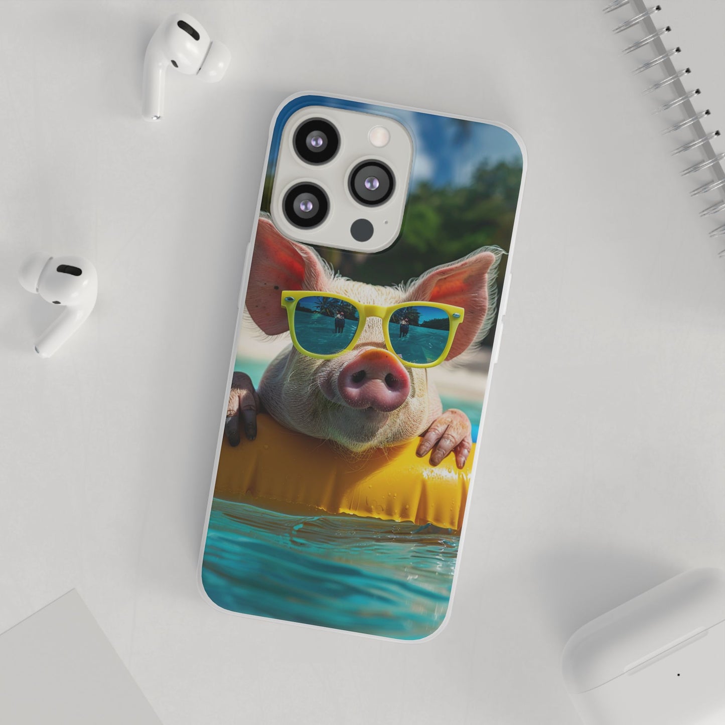 Aruba Summer Beach Pig iPhone & Samsung Flexi Cases