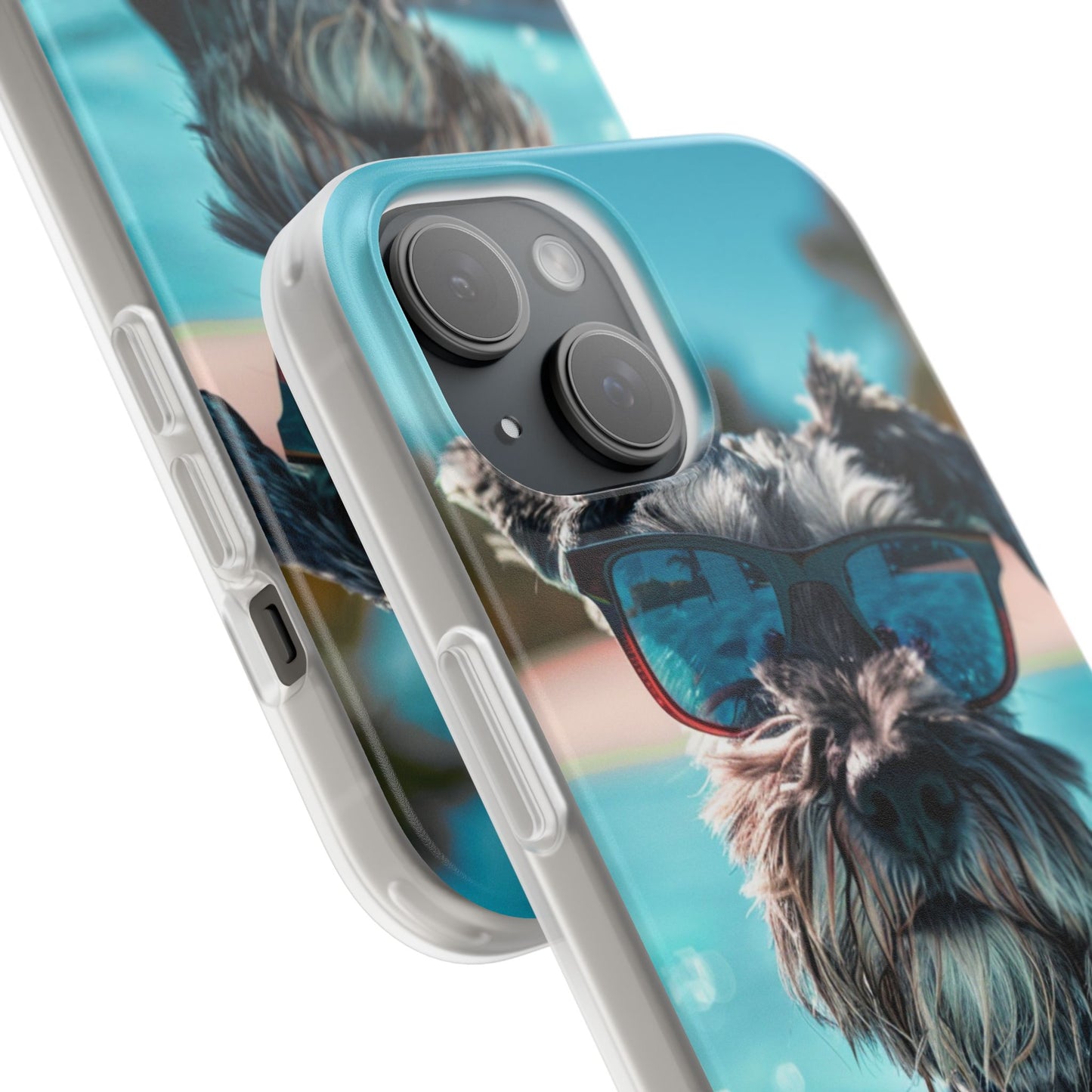 Aruba Schnauzer Option #2 Summer Beach iPhone & Samsung Flexi Cases