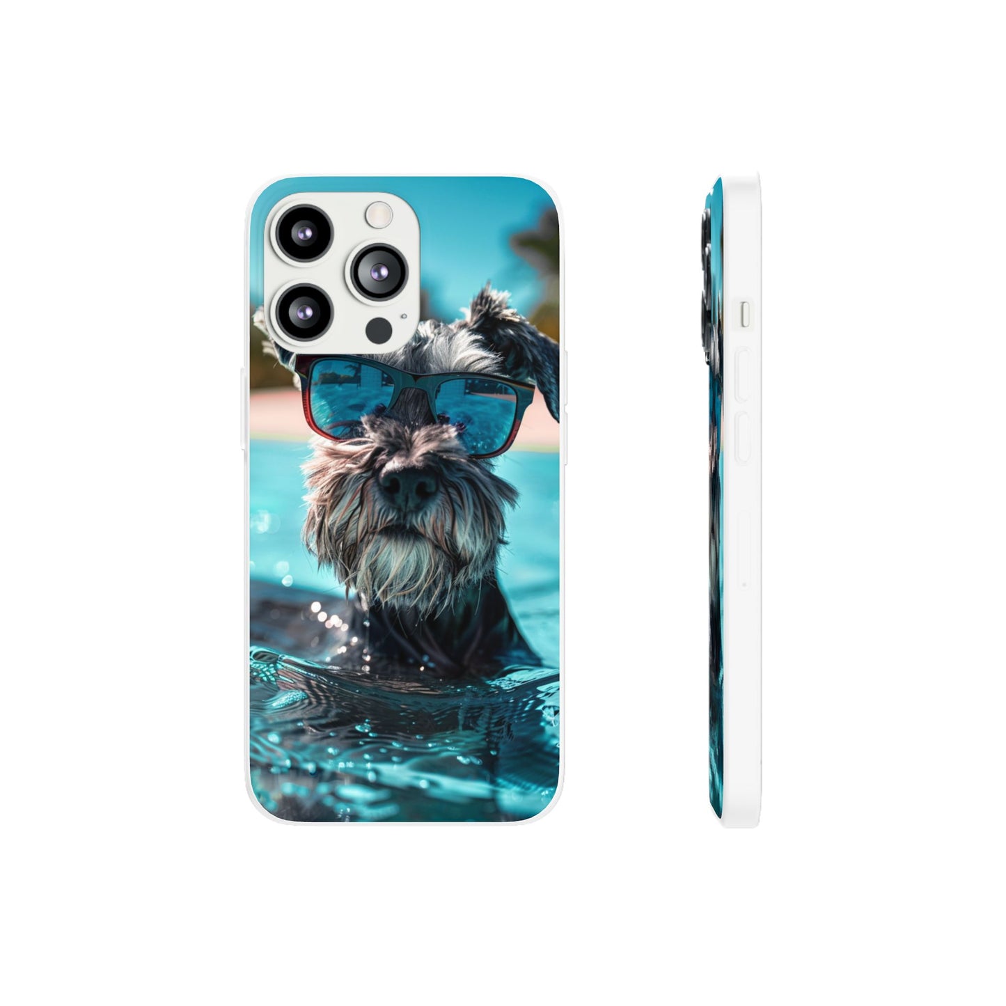 Aruba Schnauzer Option #2 Summer Beach iPhone & Samsung Flexi Cases