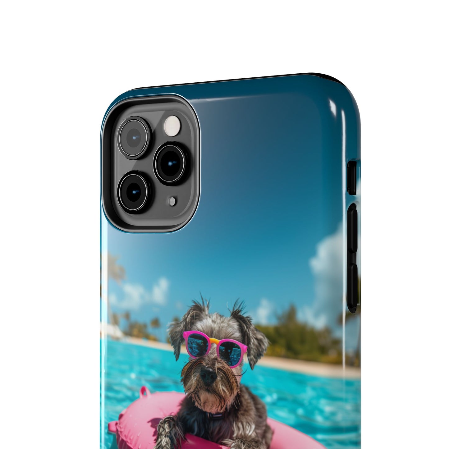Schnauzer Summer Beach Tough iPhone & Samsung Cases