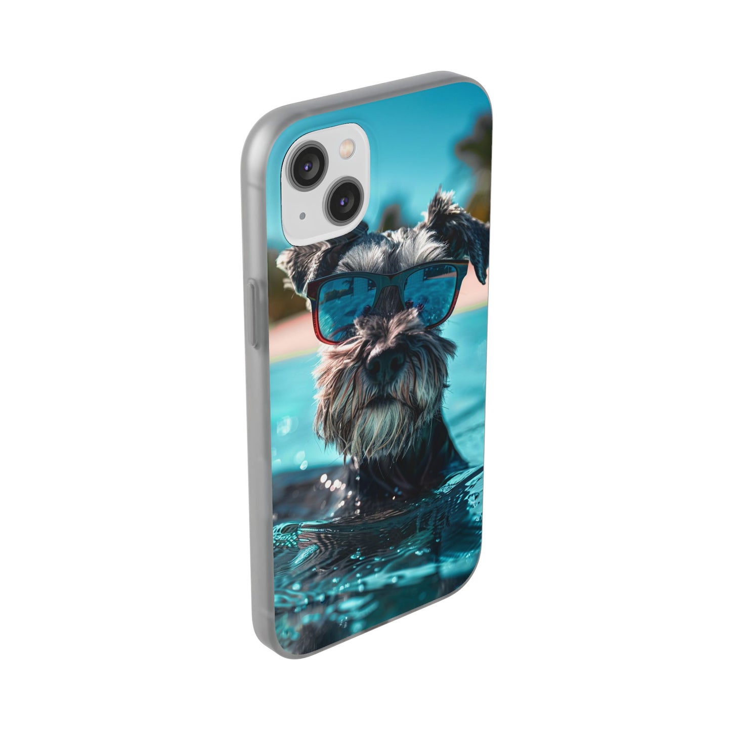 Aruba Schnauzer Option #2 Summer Beach iPhone & Samsung Flexi Cases