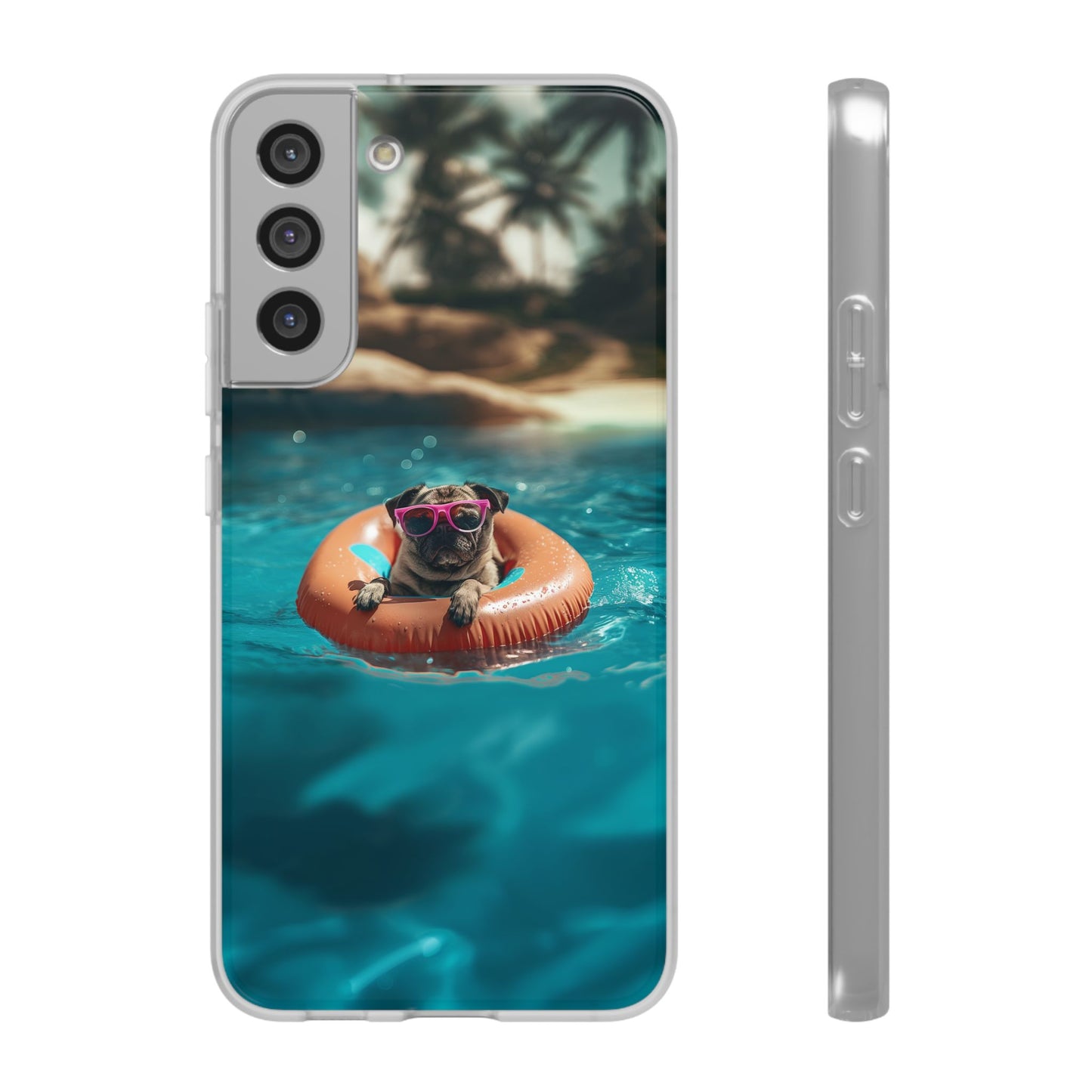 Pug Summer iPhone & Samsung Flexi Cases