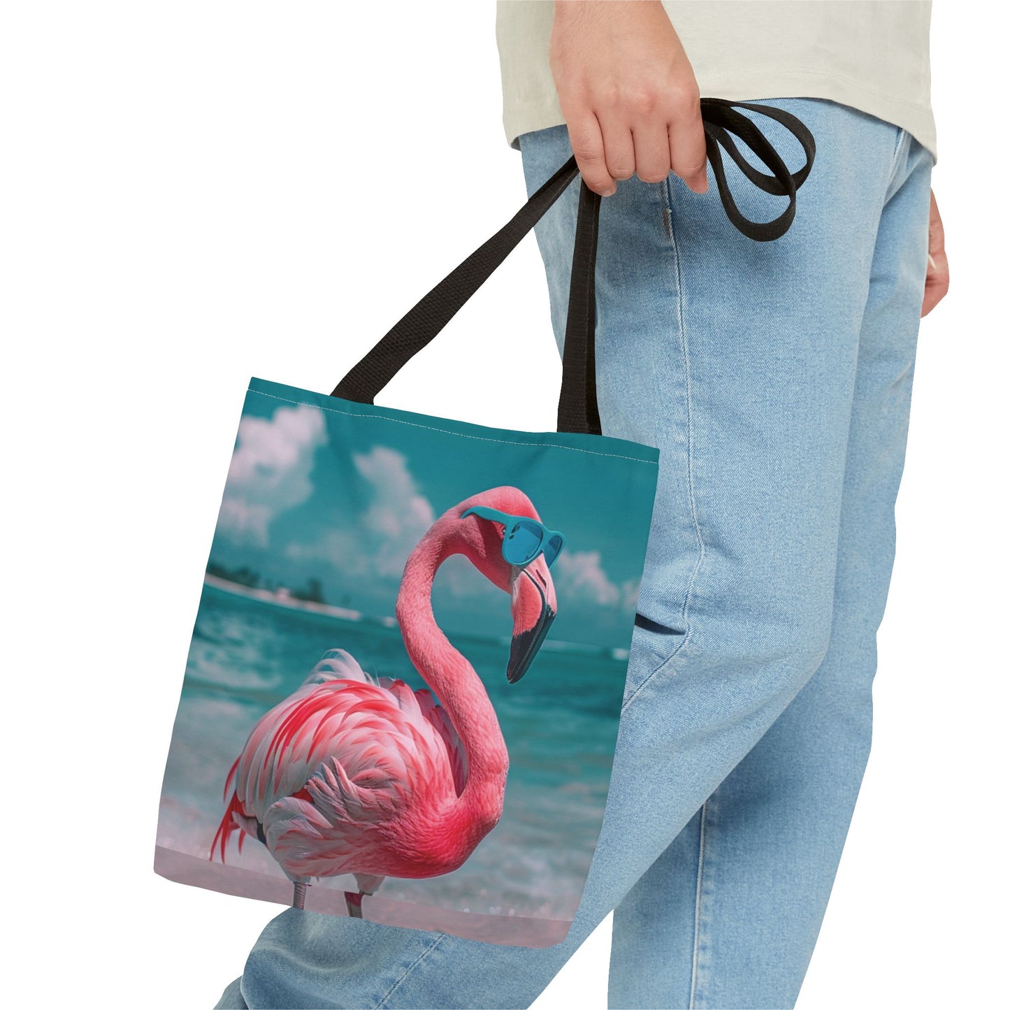 Beach Flamingo Tote Bag