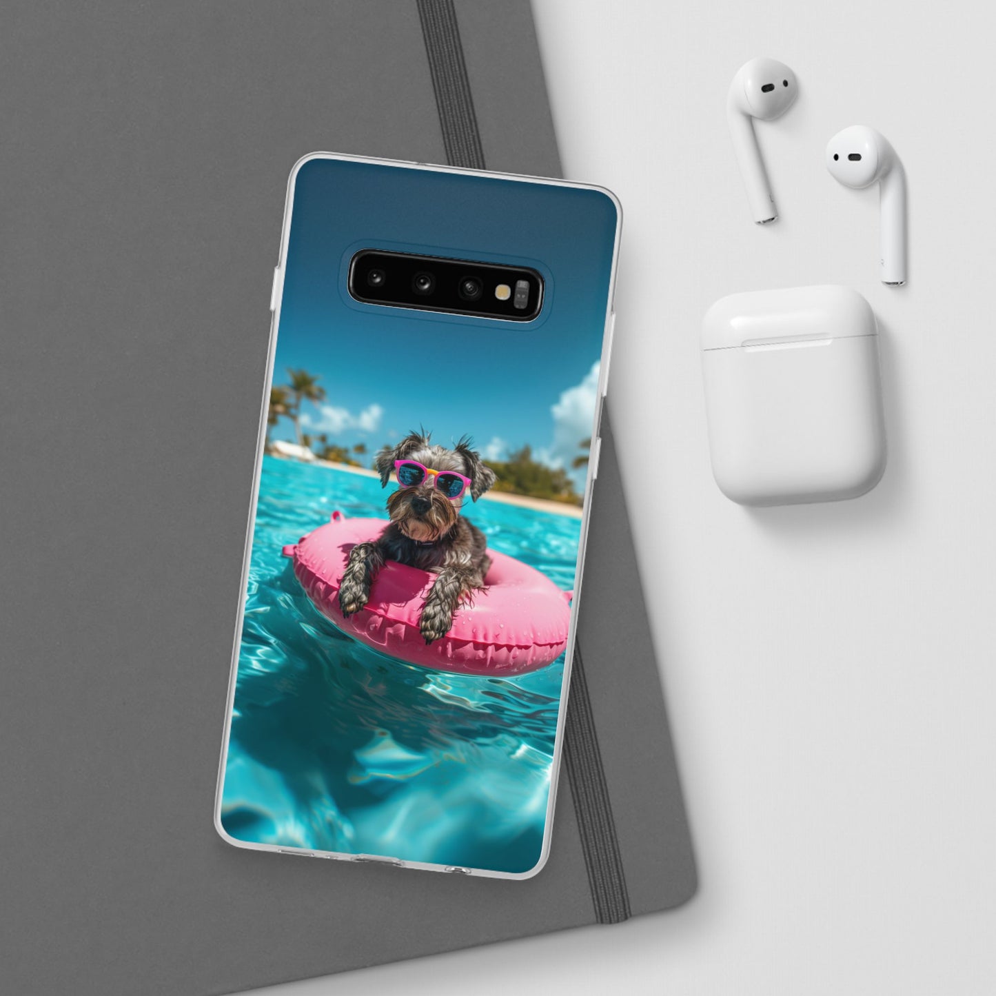 Aruba Schnauzer Summer Beach iPhone & Samsung Flexi Cases