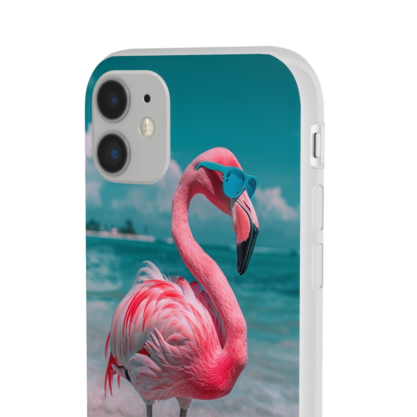 Aruba Beach Flamingo iPhone & Samsung Flexi Cases