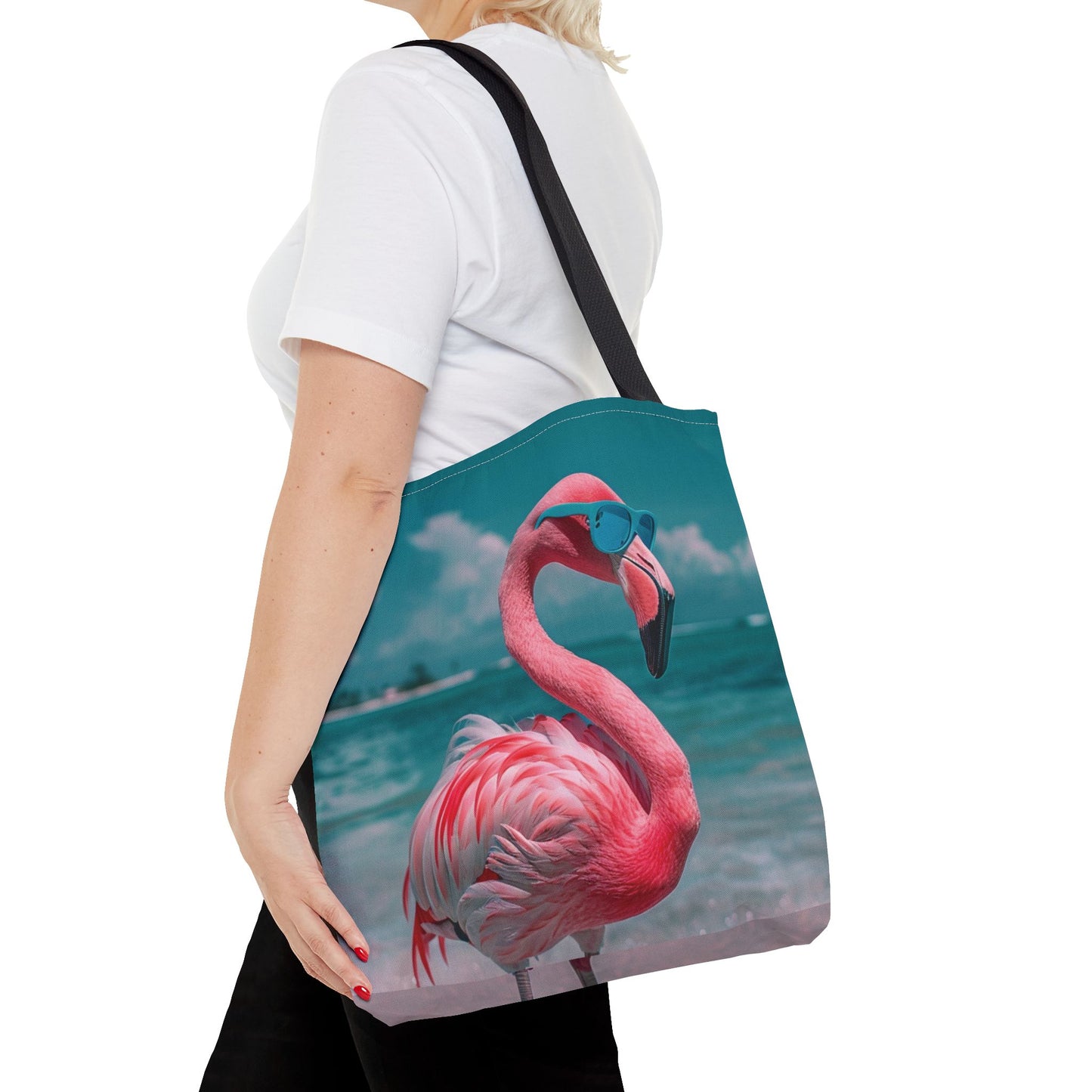 Beach Flamingo Tote Bag