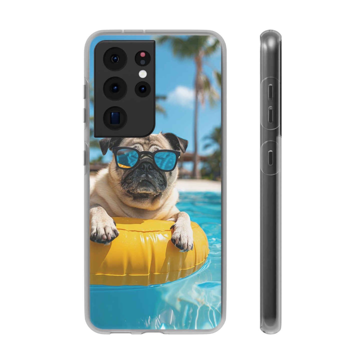 Aruba Pug Summer Option #2 iPhone & Samsung Flexi Cases
