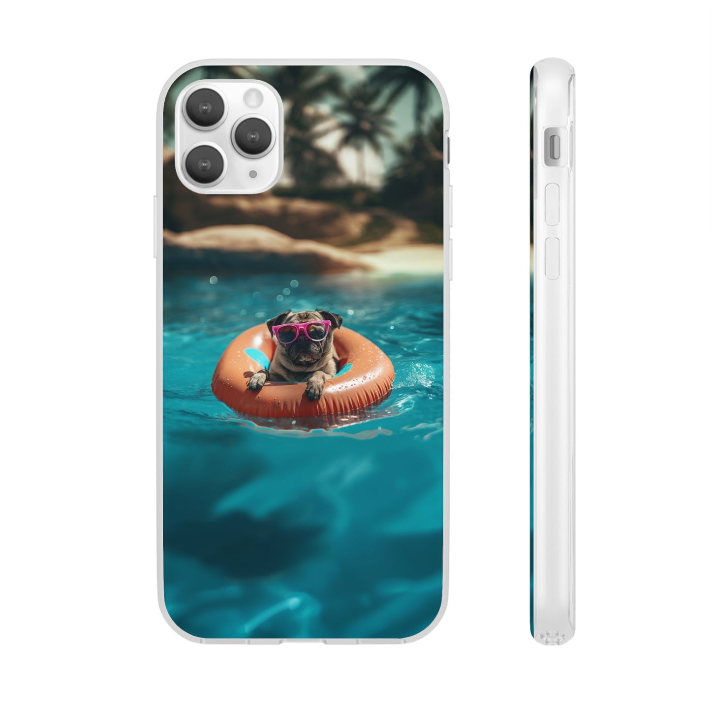 Pug Summer iPhone & Samsung Flexi Cases