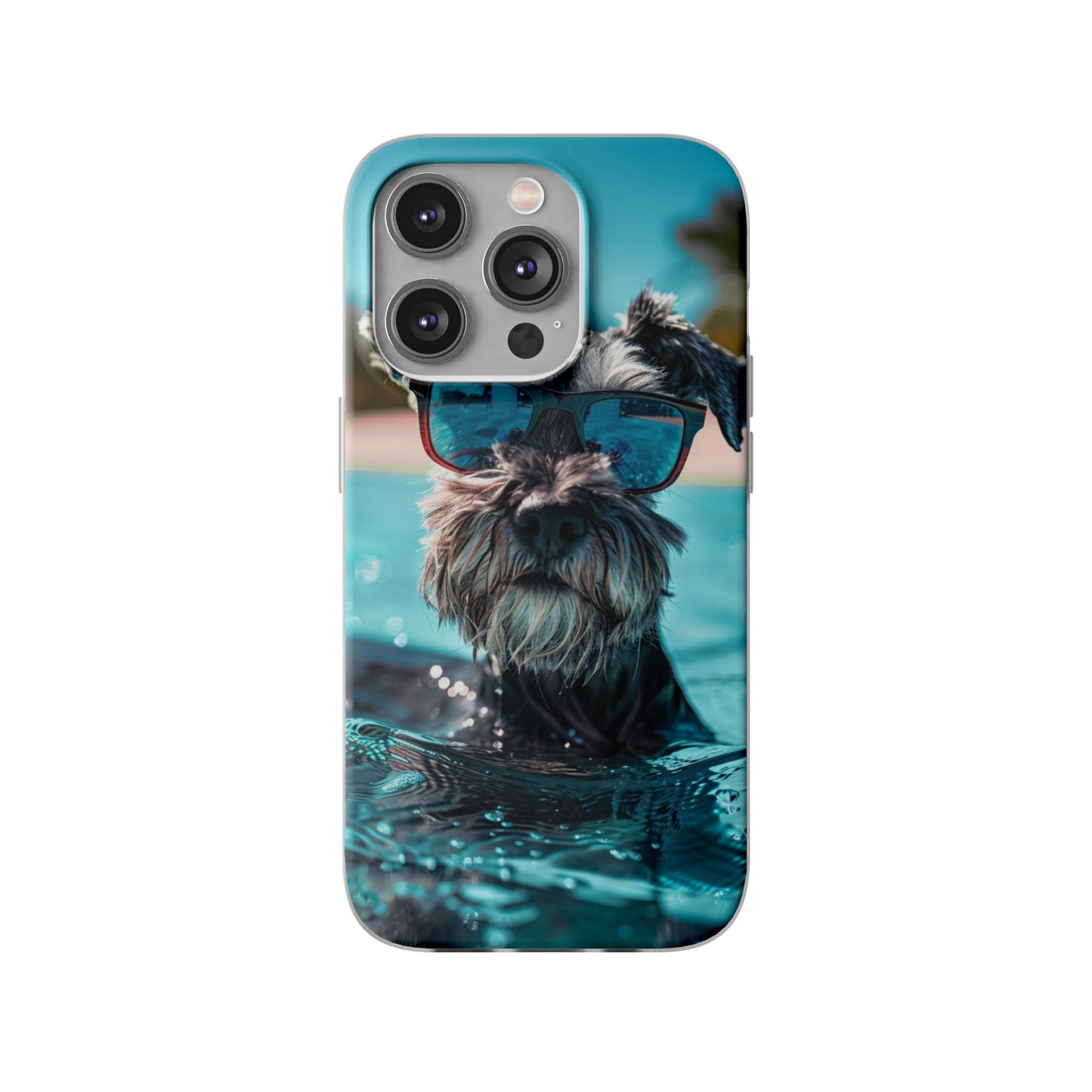 Aruba Schnauzer Option #2 Summer Beach iPhone & Samsung Flexi Cases