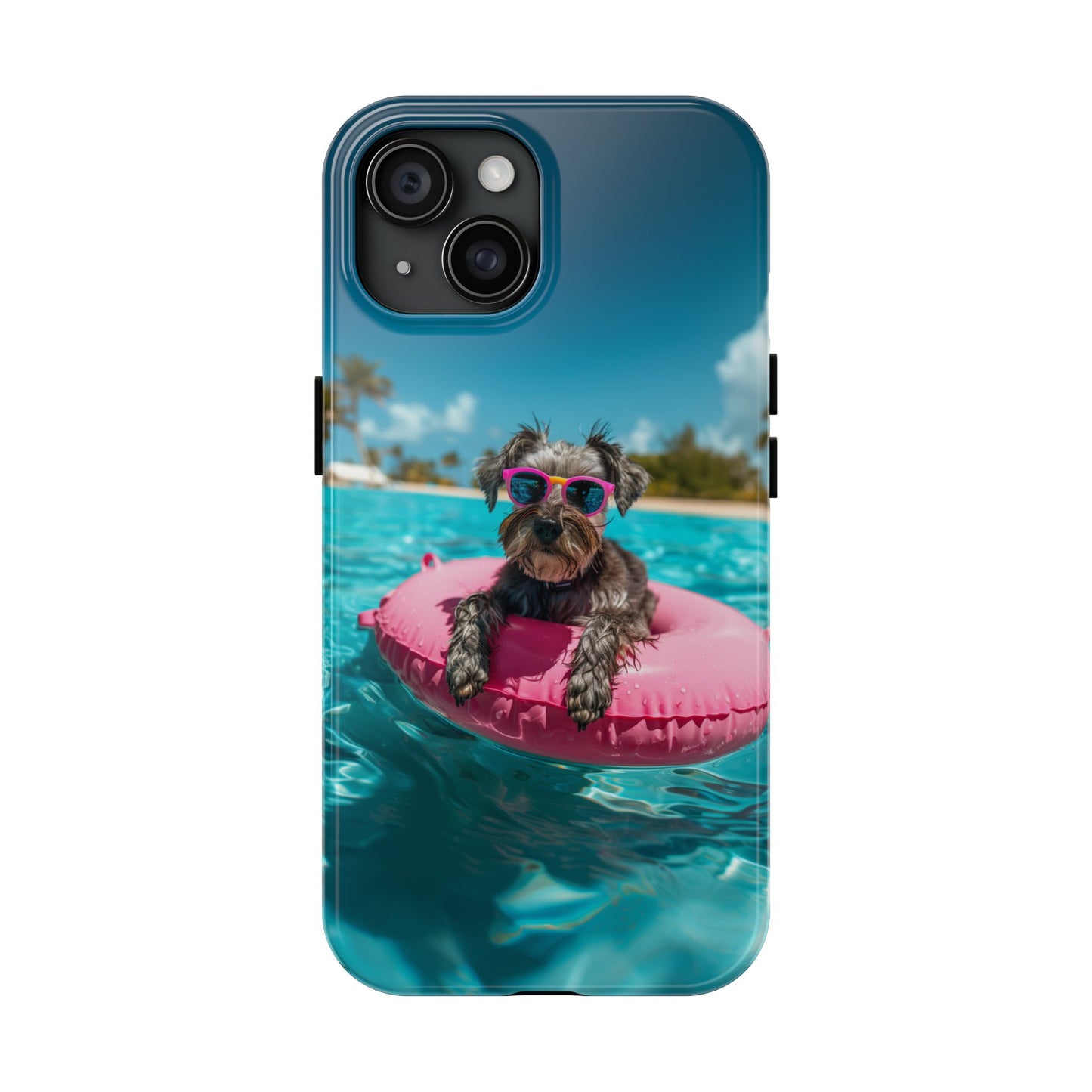 Schnauzer Summer Beach Tough iPhone & Samsung Cases